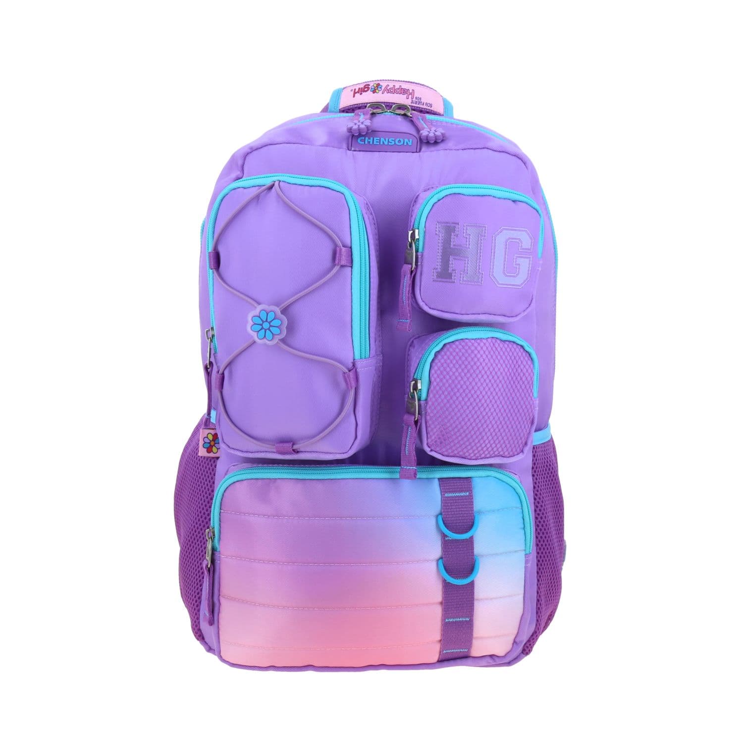 Mochila Escolar Happy Girl Uva | Backpack Niña Resistente, modelo HG70962-U