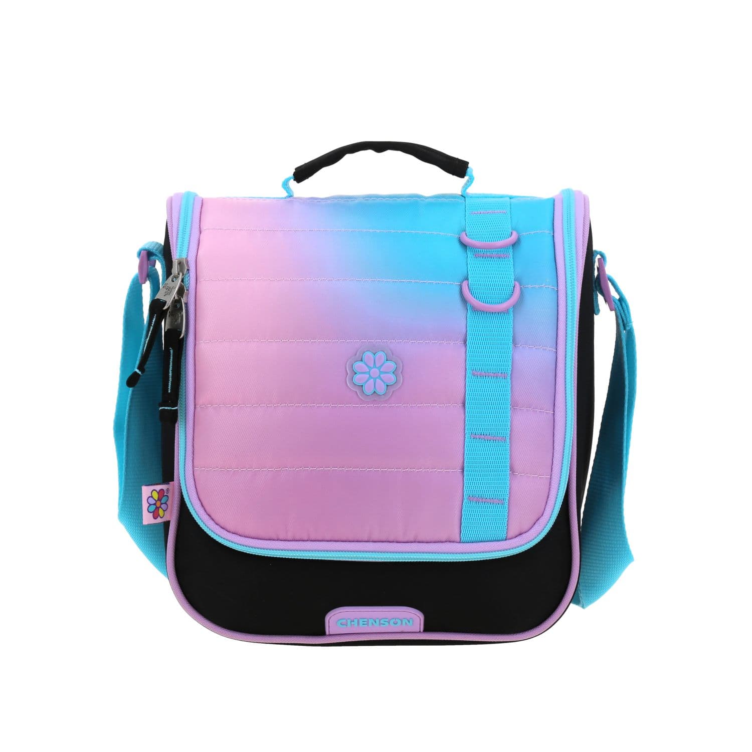 Lonchera Escolar Happy Girl Negro Térmica para Niña, modelo HG70963-3