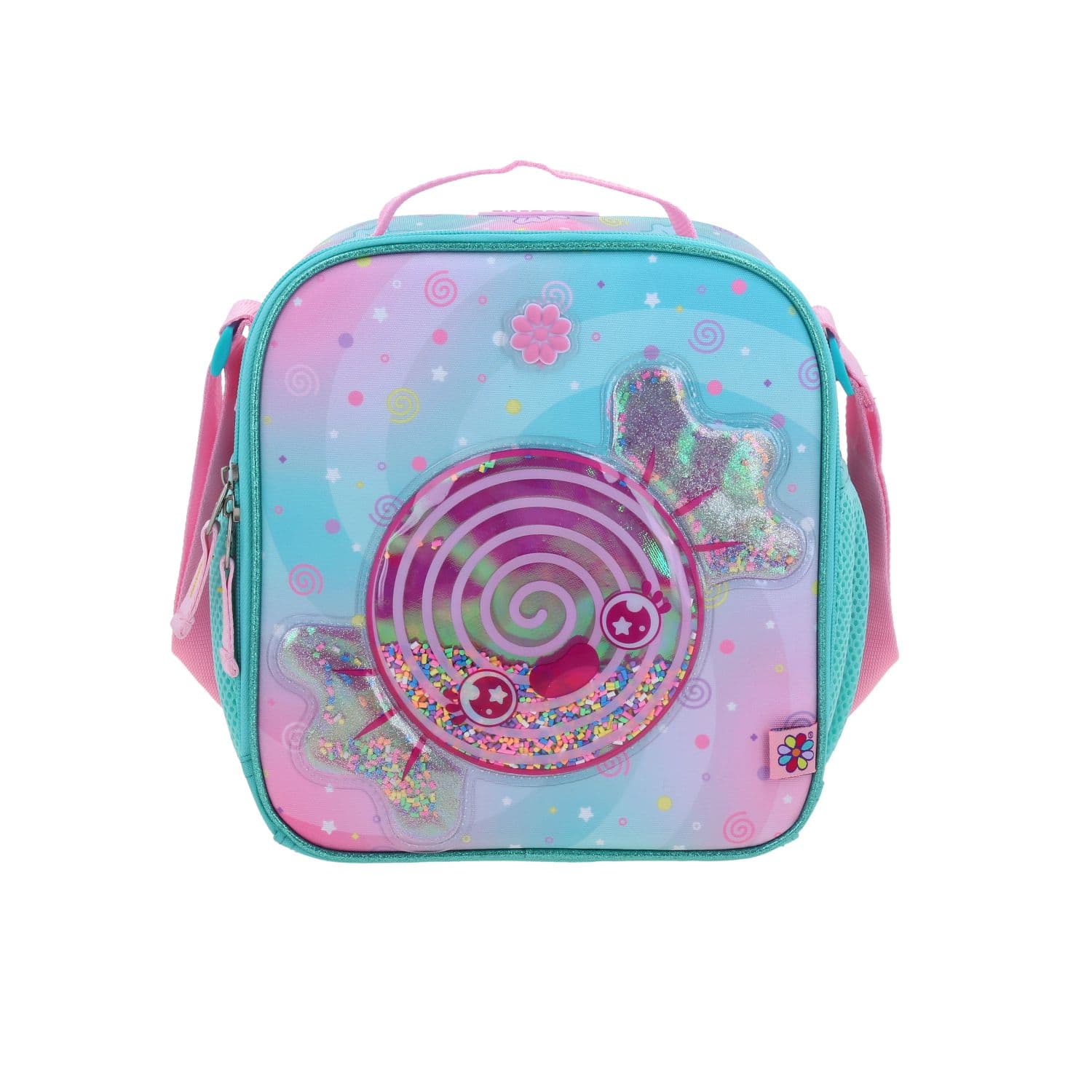 Lonchera Escolar Happy Girl Turquesa con Forro Térmico, modelo HG70992-T