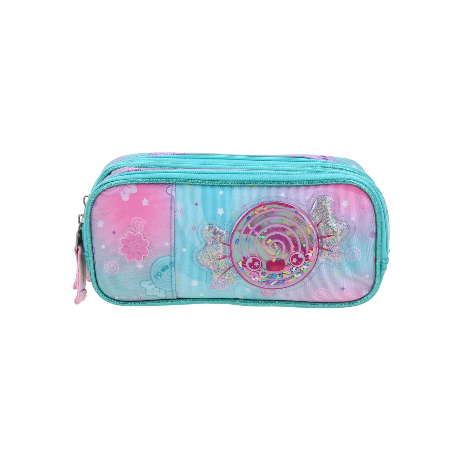 Lapicera Happy Girl Turquesa Estuche Escolar Infantil Chenson, modelo HG70993-T