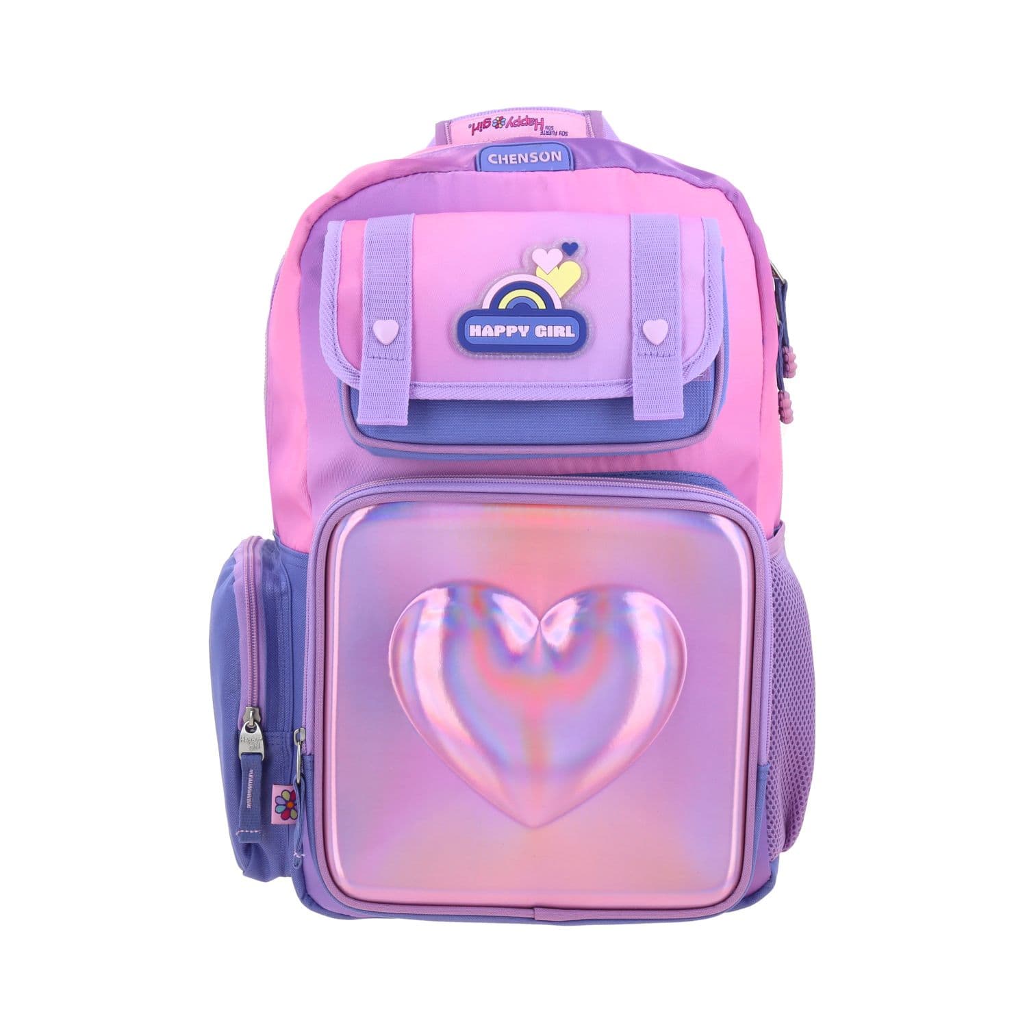 Mochila Escolar Happy Girl Color Uva - Resistente y Cómoda, modelo HG71037-U