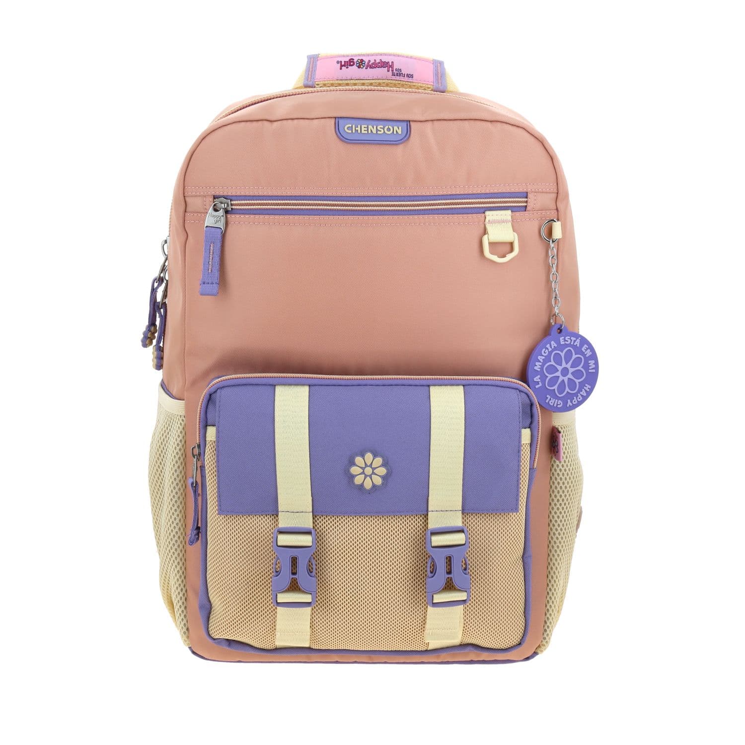 Mochila Escolar Happy Girl Naranja | Chenson Niña, modelo HG71065-O