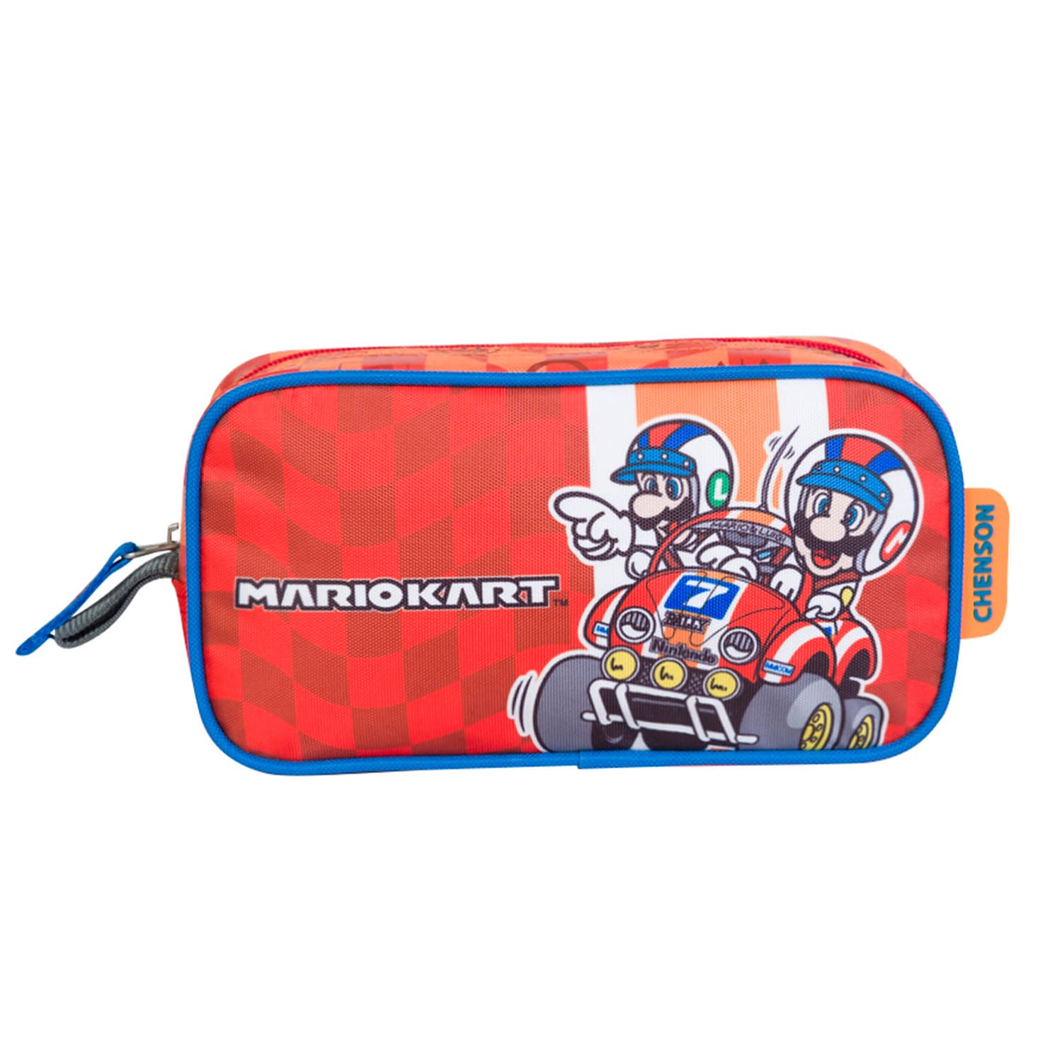 Lapicera Mario Bros Rojo Estuche Escolar Infantil Chenson, modelo MB63111-R