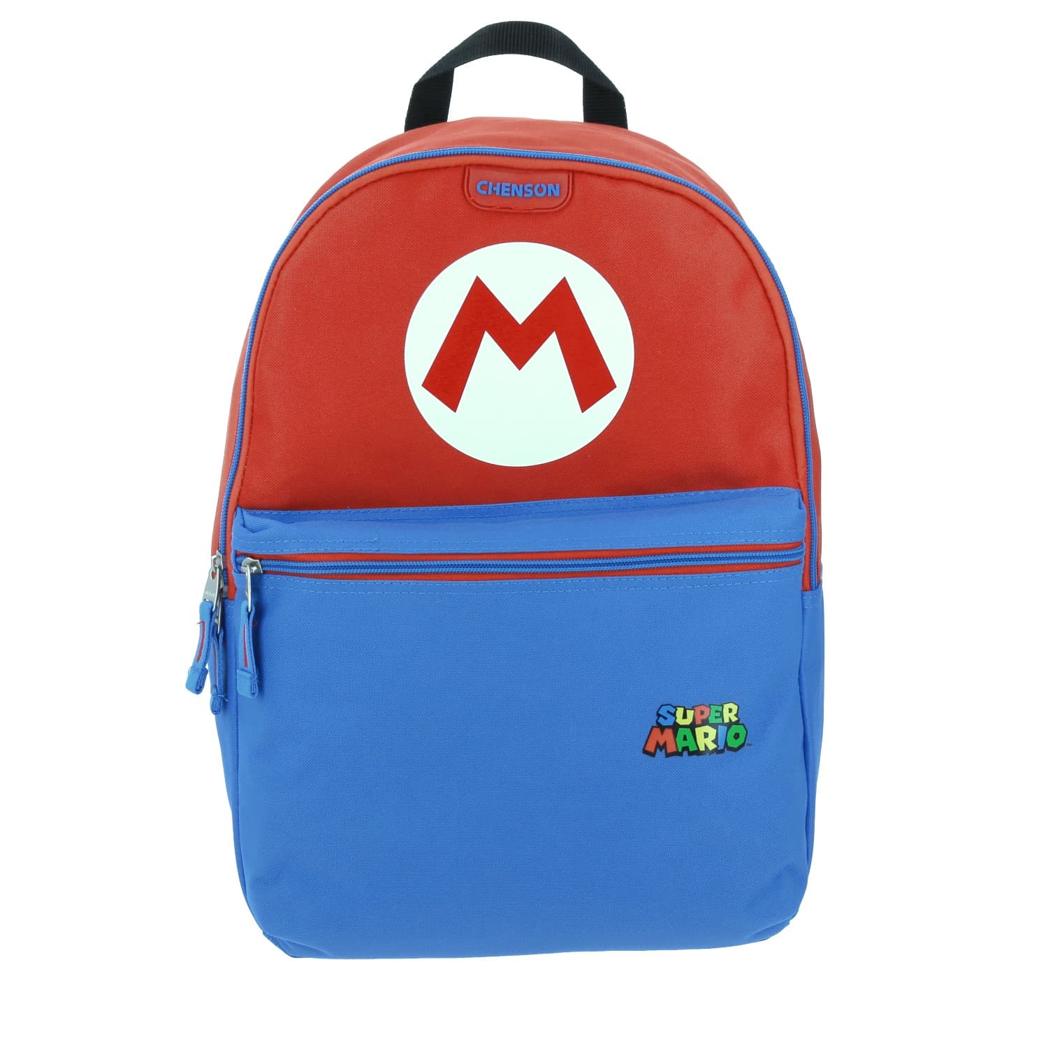 Mochila escolar para niño Mario Bros by Chenson color azul divertida, modelo MB65781-9