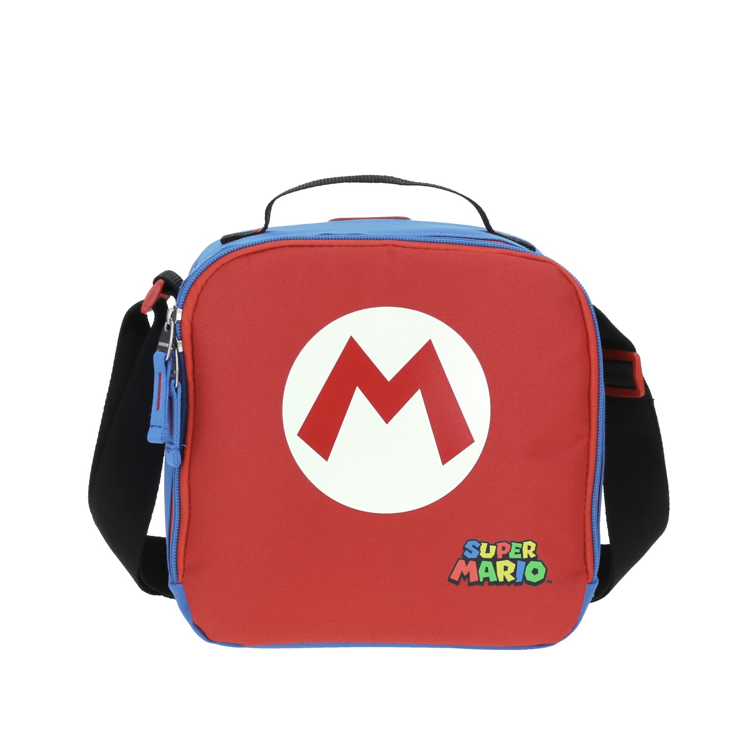 Lonchera escolar Mario Bros by Chenson azul térmica para niño, modelo MB65782-9