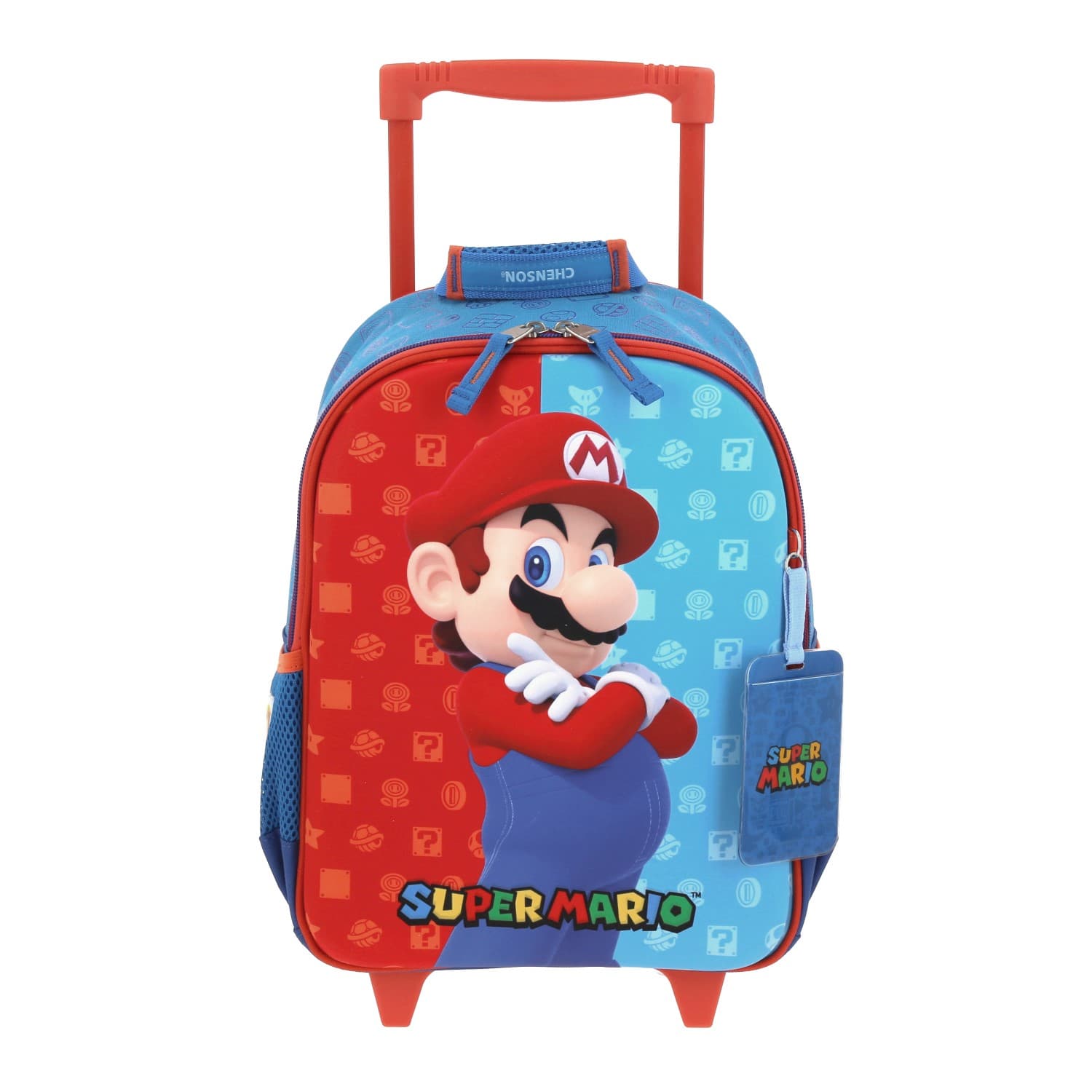 Kit Escolar Mario Bros by Chenson (Mochila + Lonchera + Lapicera) infantil, modelo MB66082-KB3