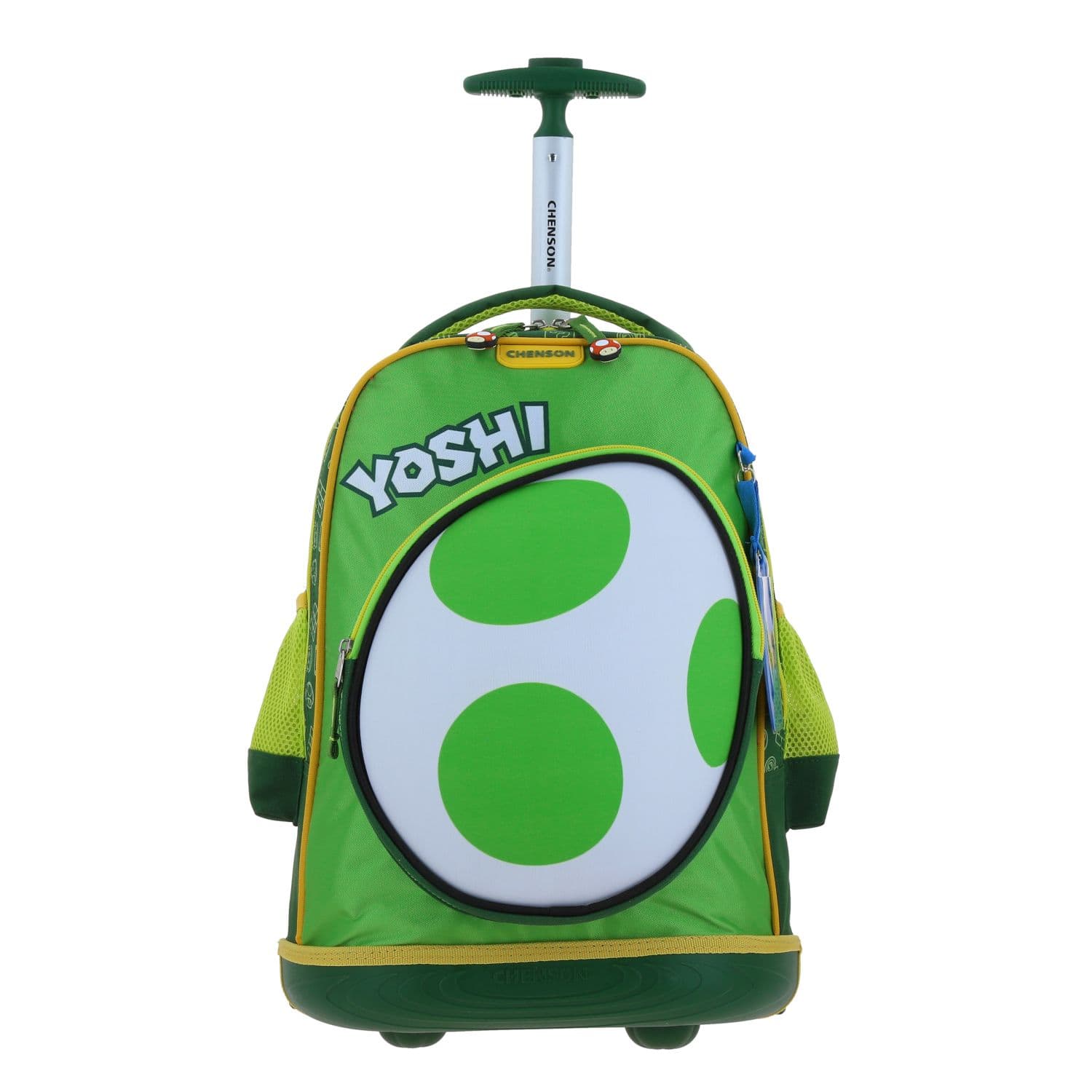 Mochila con Ruedas Mario Bros Verde para Niño - Diversión y Durabilidad, modelo MB66092-G