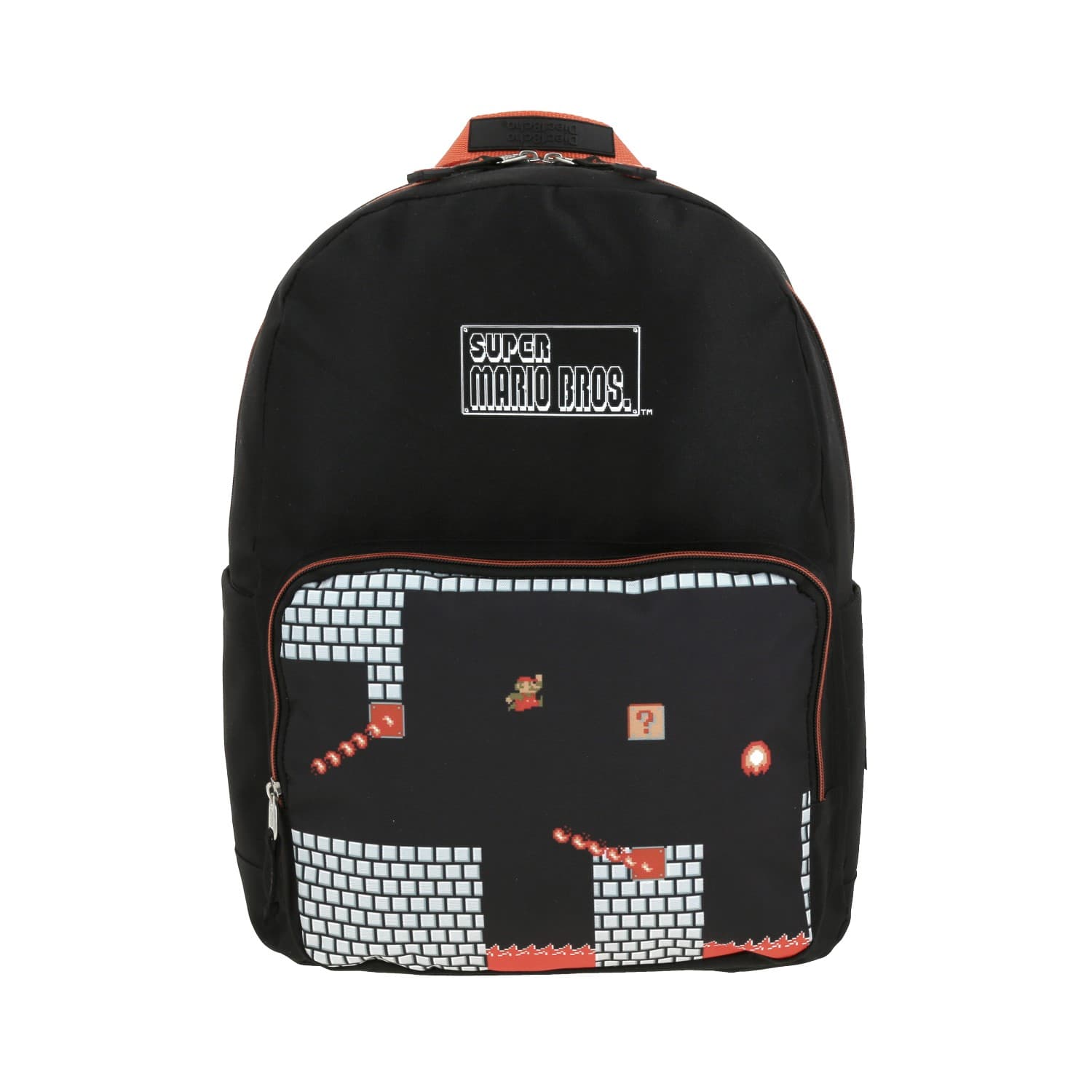 Mochila escolar para niño Mario Bros by Chenson Negro Divertida y Segura, modelo MB66156-3