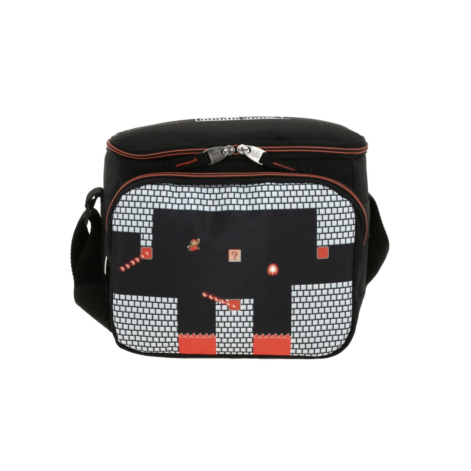 Lonchera escolar Mario Bros by Chenson color negro – Térmica y divertida, modelo MB66157-3