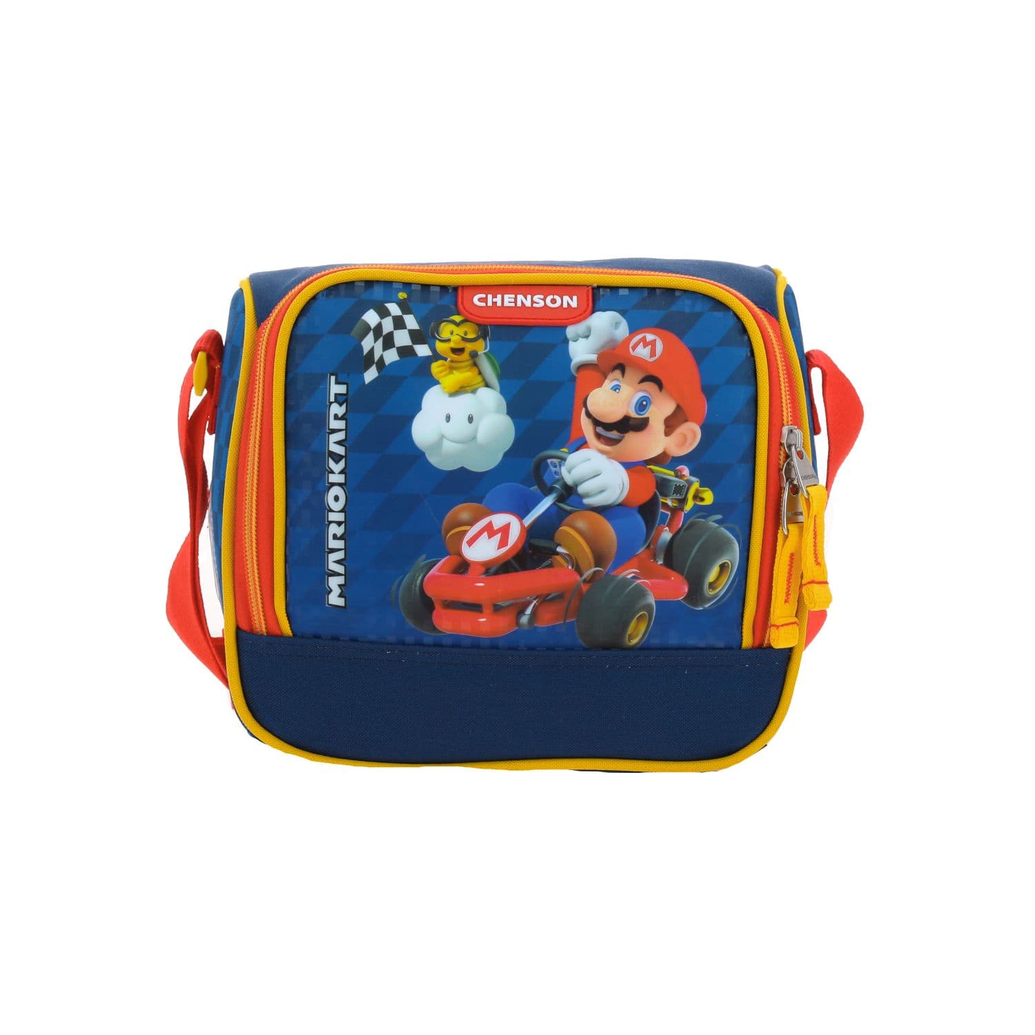 Lonchera Escolar Térmica Mario Bros by Chenson Azul Divertida para Niño, modelo MB66164-9