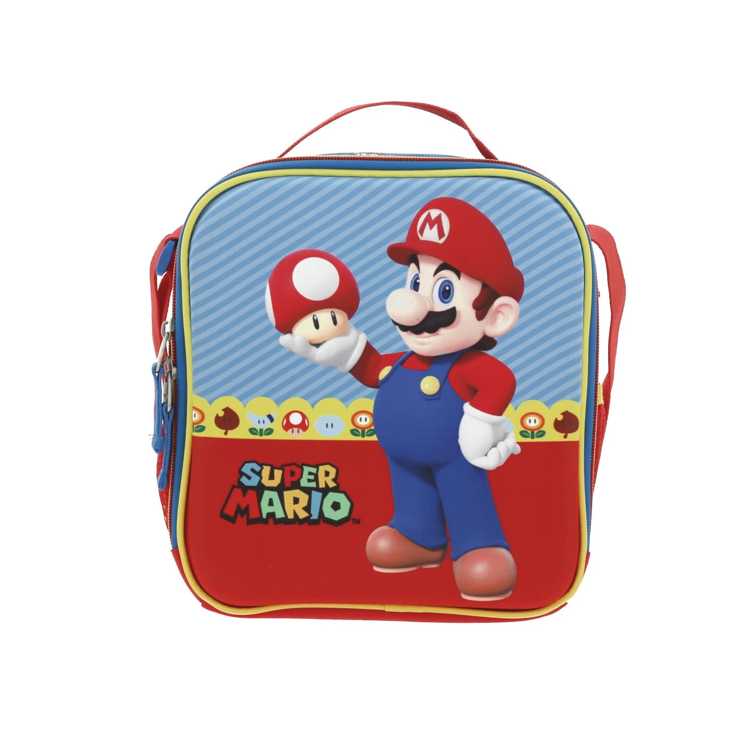 Lonchera escolar Mario Bros by Chenson azul térmica para niño, modelo MB66260-9