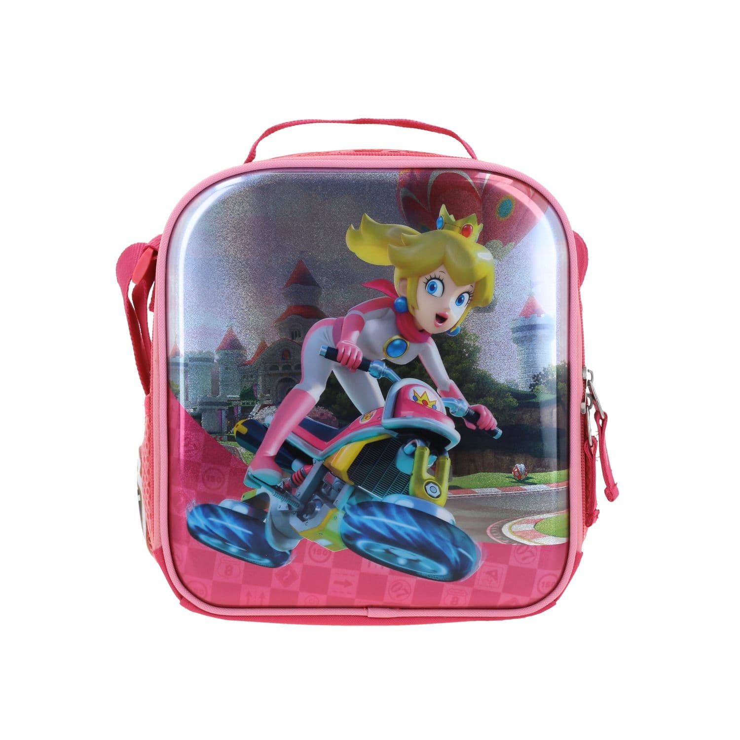 Lonchera escolar térmica Mario Bros by Chenson rosa para niña - Diversión y durabilidad, modelo MB66277-P