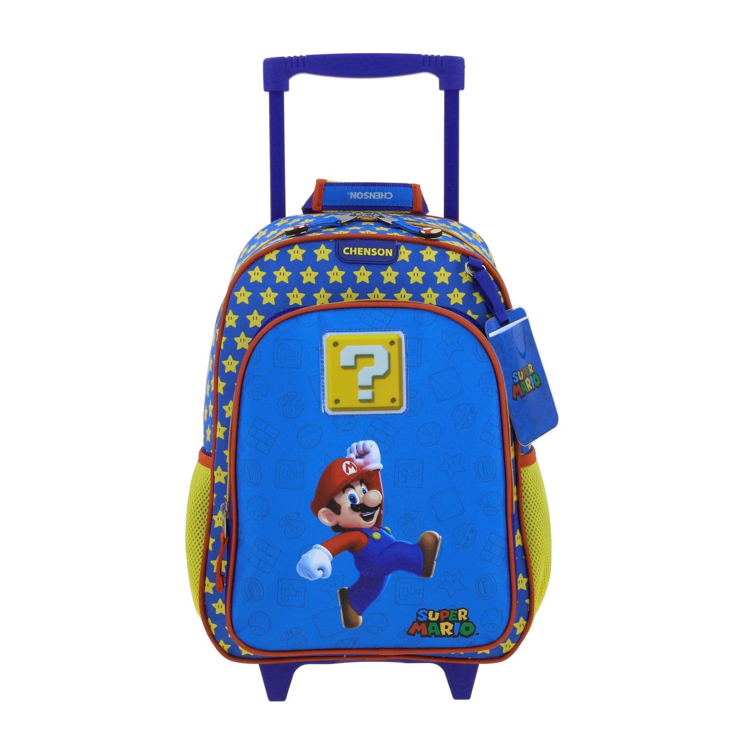Mochila con Ruedas Mario Bros Azul para Niño - Diversión y Durabilidad, modelo MB66309-9