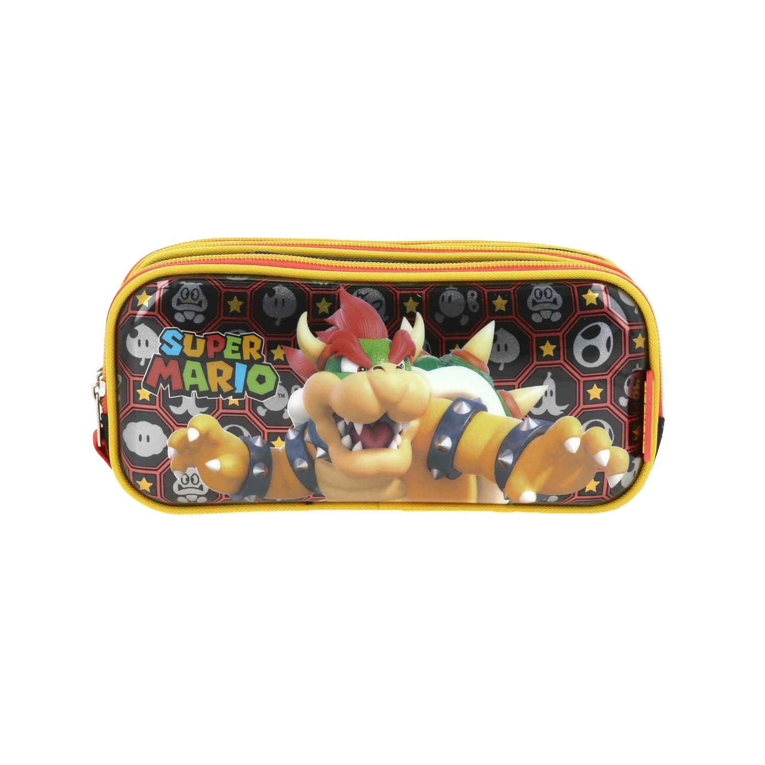 Lapicera Mario Bros by Chenson negra para niño - Estuche escolar divertido, modelo MB66318-3
