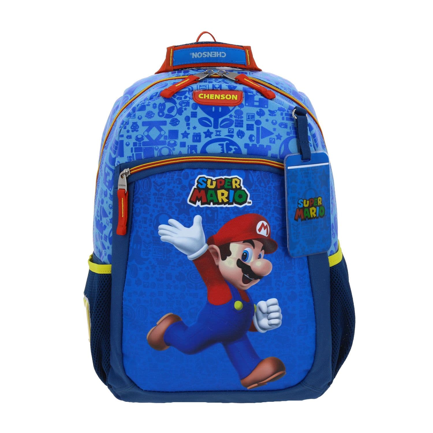 Mochila escolar para niño Mario Bros by Chenson Azul Divertida y Duradera, modelo MB66341-9