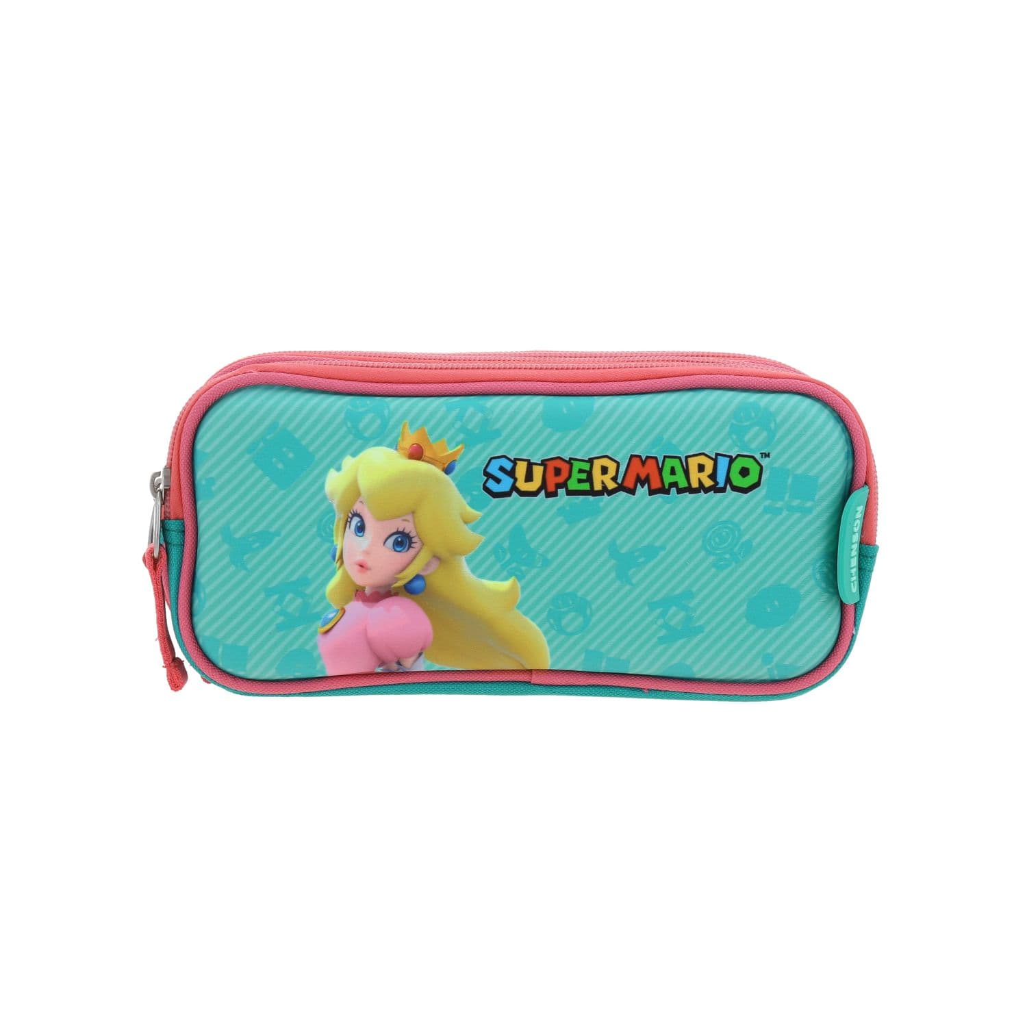 Lapicera escolar para niña Mario Bros by Chenson color rosa divertida, modelo MB66349-P