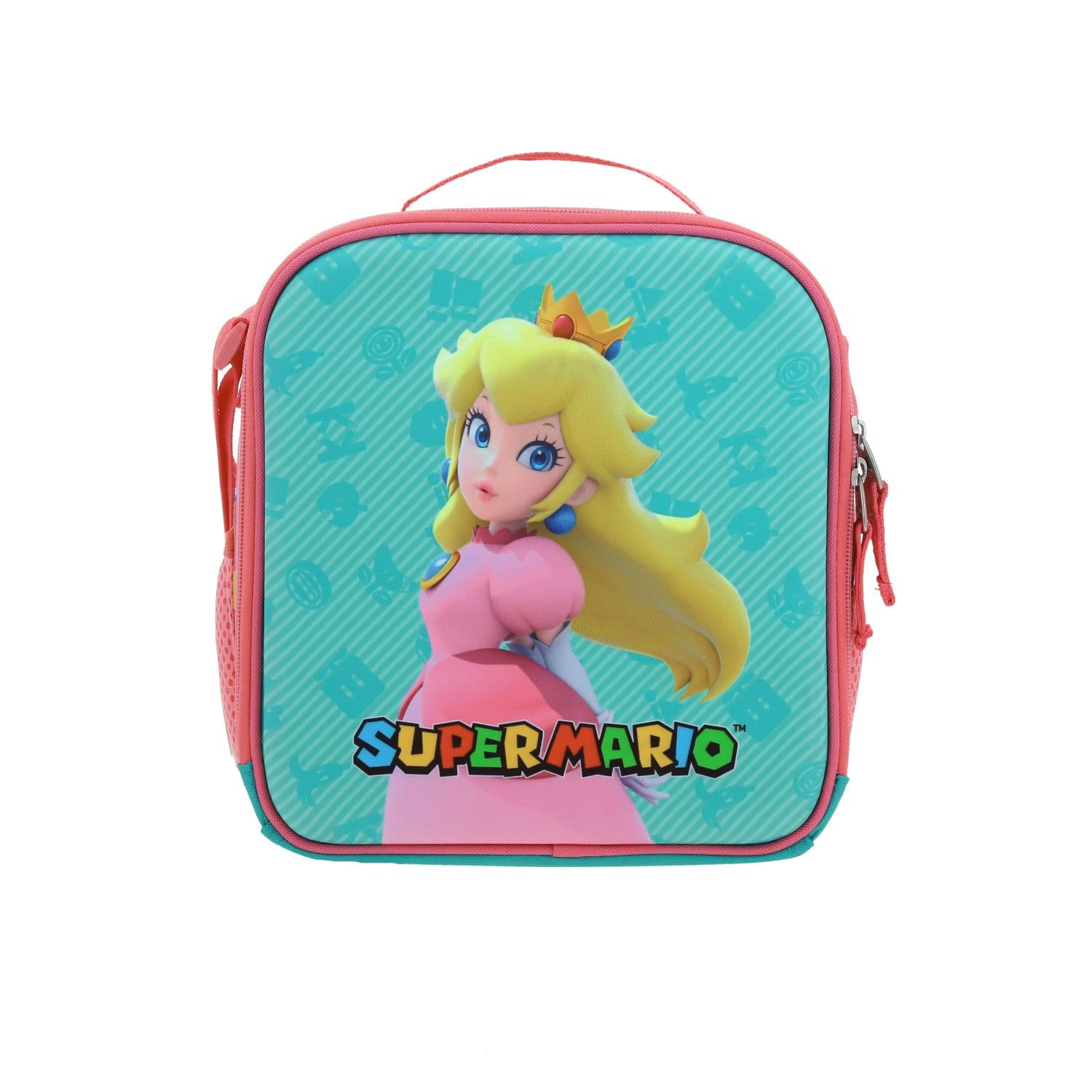 Lonchera escolar térmica Mario Bros by Chenson color rosa para niña, modelo MB66350-P
