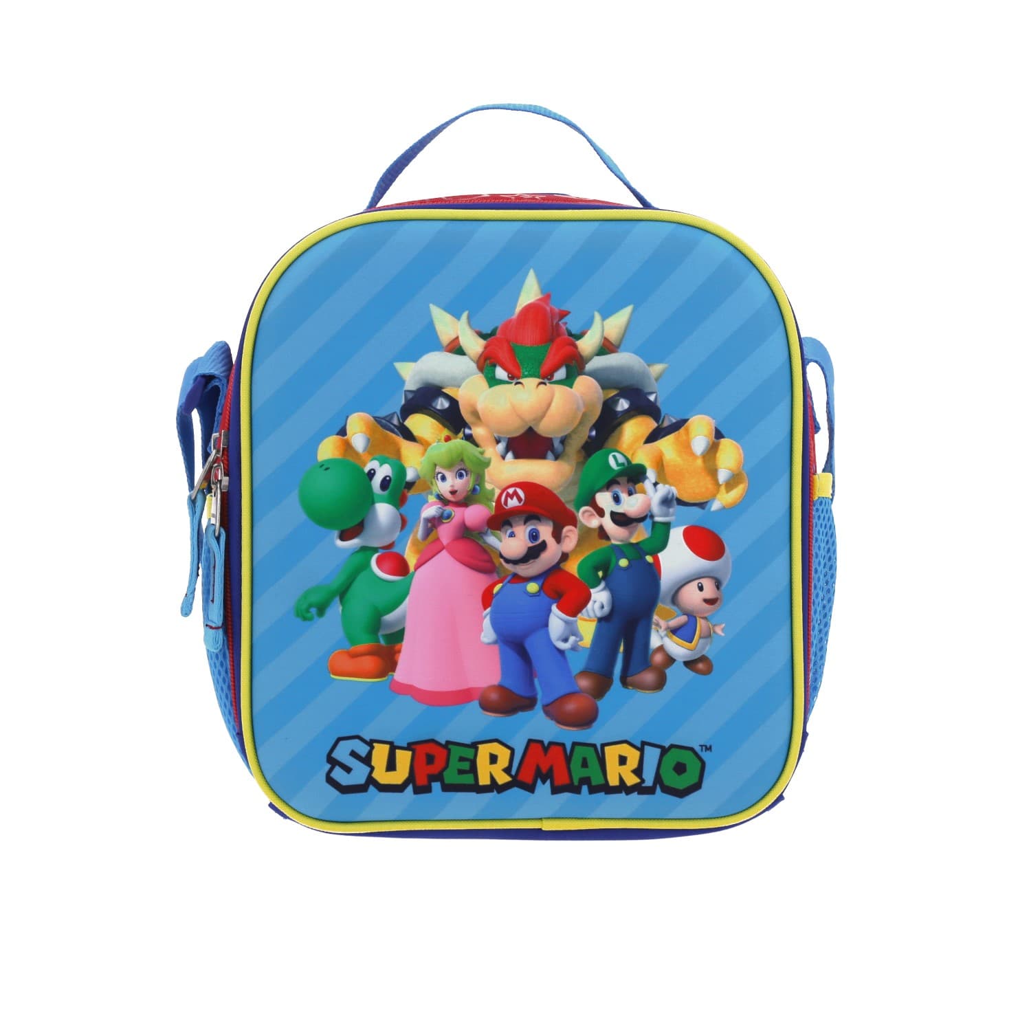 Lonchera Escolar Mario Bros by Chenson Rojo Térmica Divertida para Niños, modelo MB66369-R