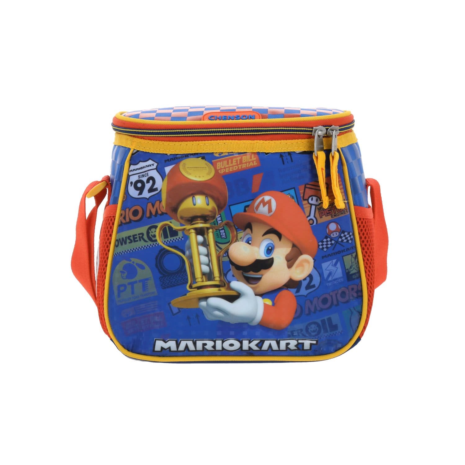 Kit Escolar Mario Bros by Chenson (Mochila + Lonchera + Lapicera) infantil, modelo MB66415-KB3
