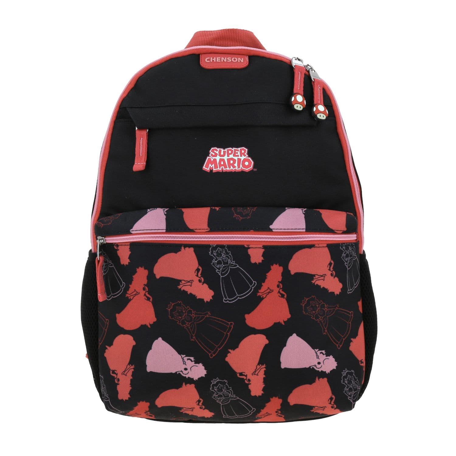 Mochila escolar para niña Mario Bros by Chenson negra - Diversión y durabilidad, modelo MB66501-3