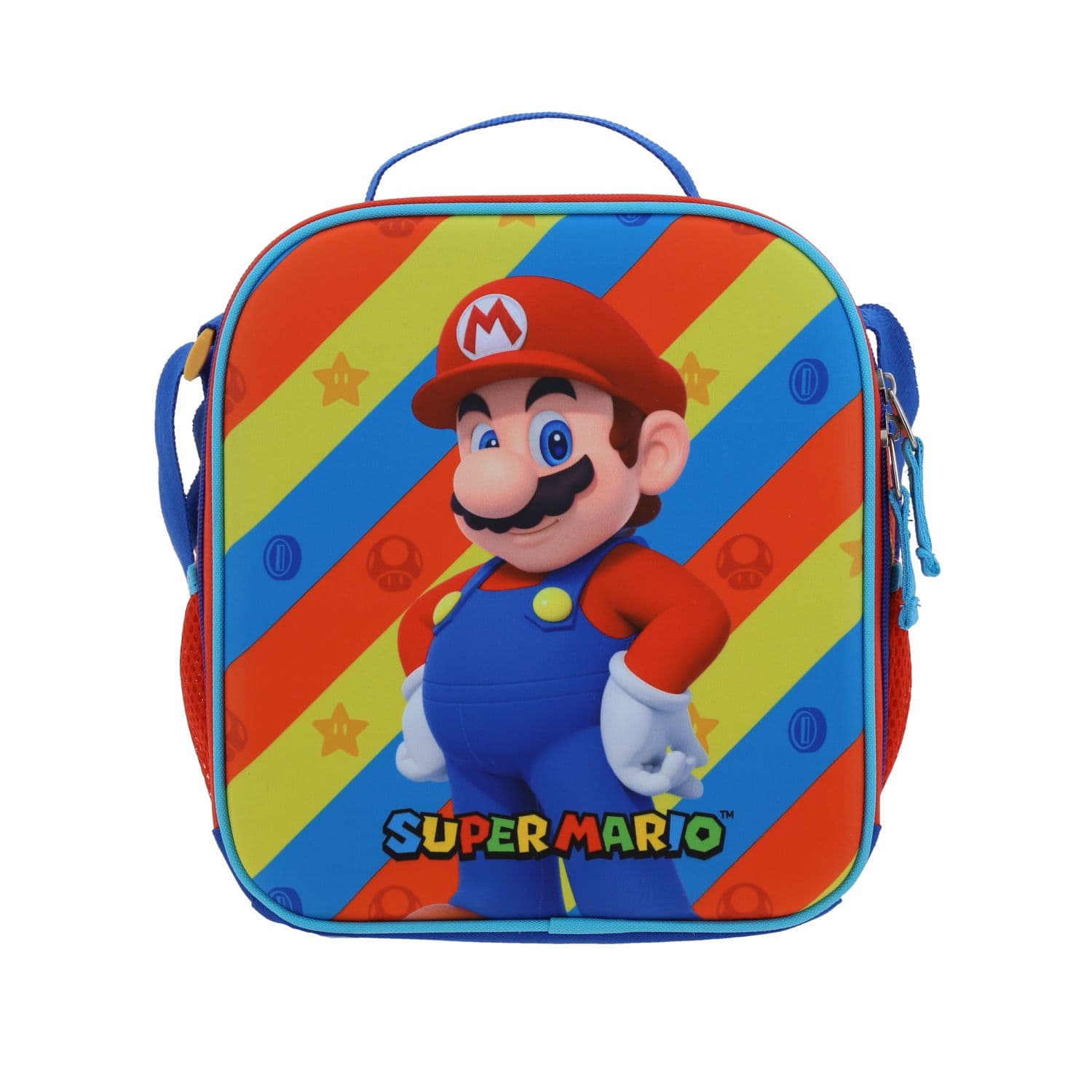 Lonchera escolar Mario Bros by Chenson roja térmica para niños, modelo MB66575-R