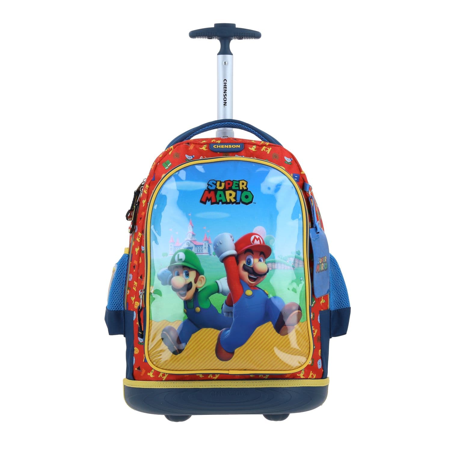 Mochila con Ruedas Mario Bros Azul para Niño – Diversión y Durabilidad, modelo MB66584-9
