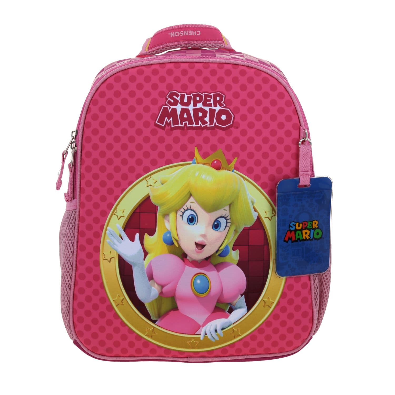 Mochila escolar para niña Mario Bros by Chenson Rosa divertida y duradera, modelo MB70182-P
