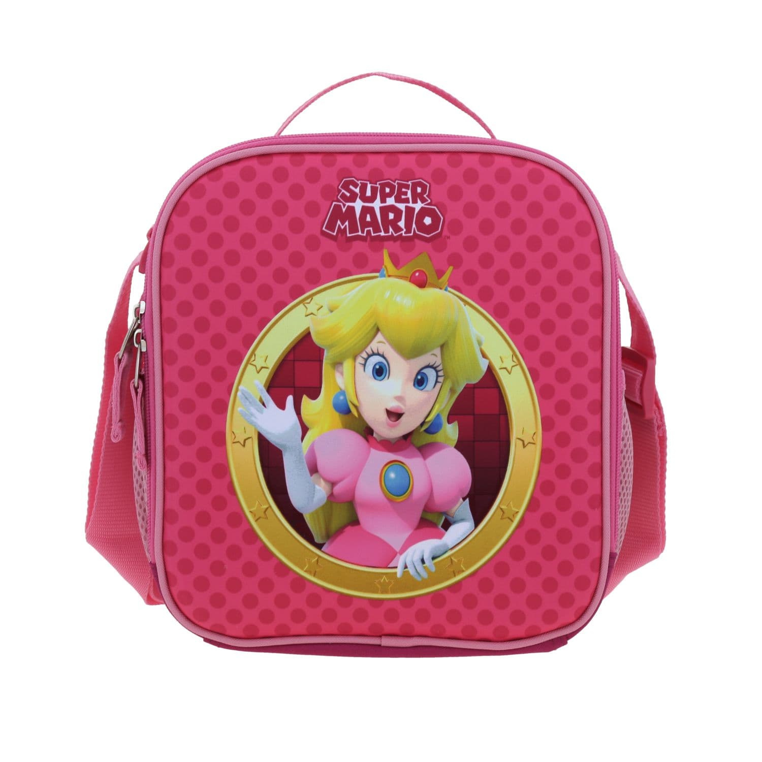 Lonchera escolar térmica Mario Bros by Chenson Rosa para niña, modelo MB70183-P