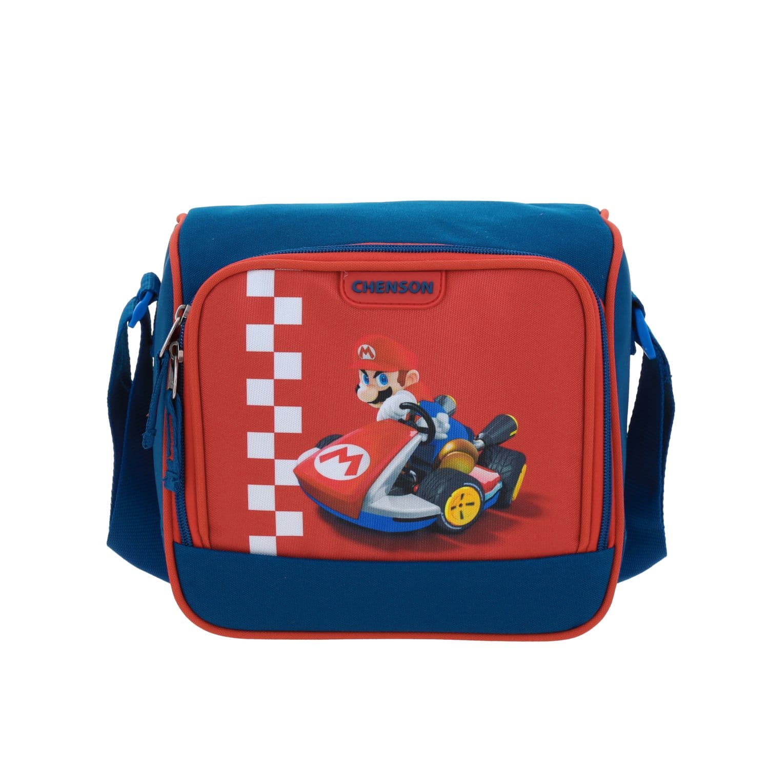 Lonchera escolar térmica Mario Bros by Chenson azul para niño - Divertida y duradera, modelo MB70211-9