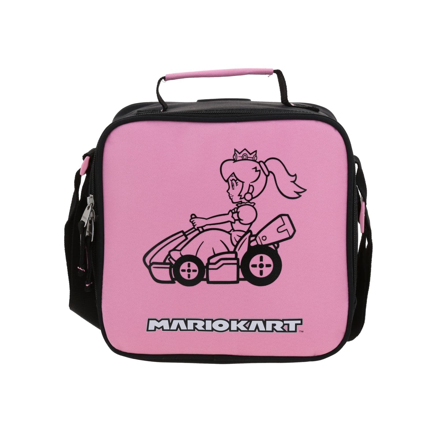 Lonchera escolar térmica Mario Bros by Chenson negra para niña - Divertida y segura, modelo MB70360-3