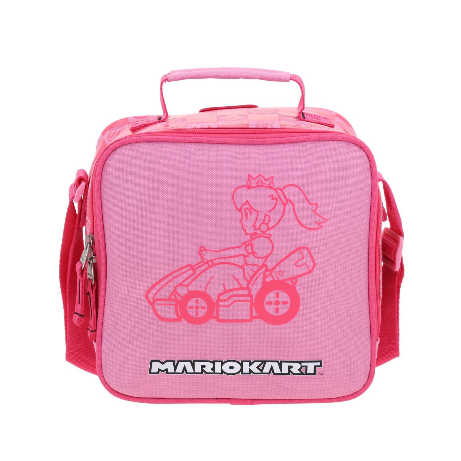 Lonchera Escolar Térmica Mario Bros by Chenson Rosa Divertida para Niña, modelo MB70360-P