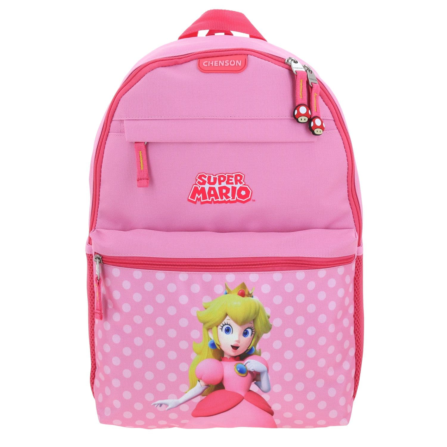 Mochila escolar para niña Mario Bros by Chenson Rosa divertida y segura, modelo MB70456-P