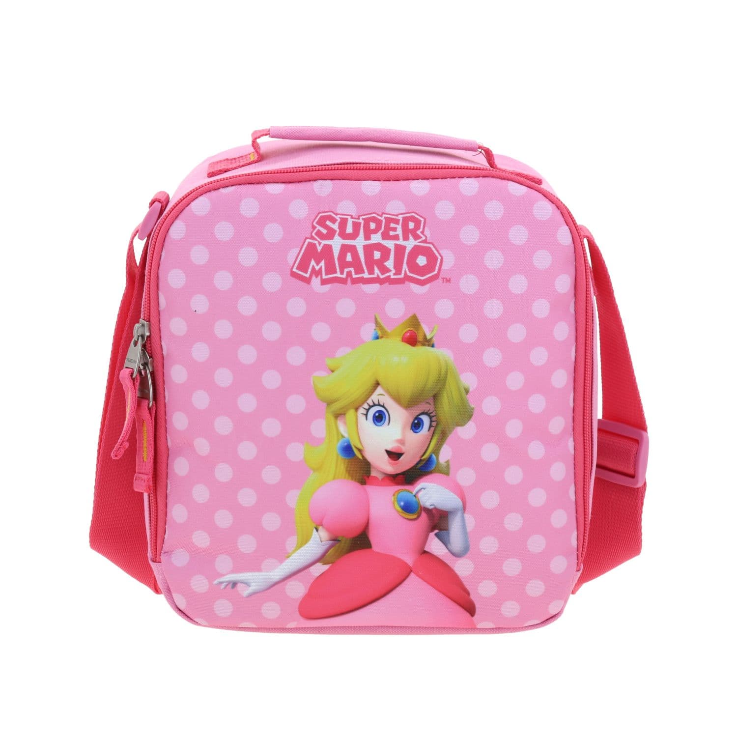 Lonchera escolar térmica Mario Bros by Chenson Rosa para niña, modelo MB70457-P