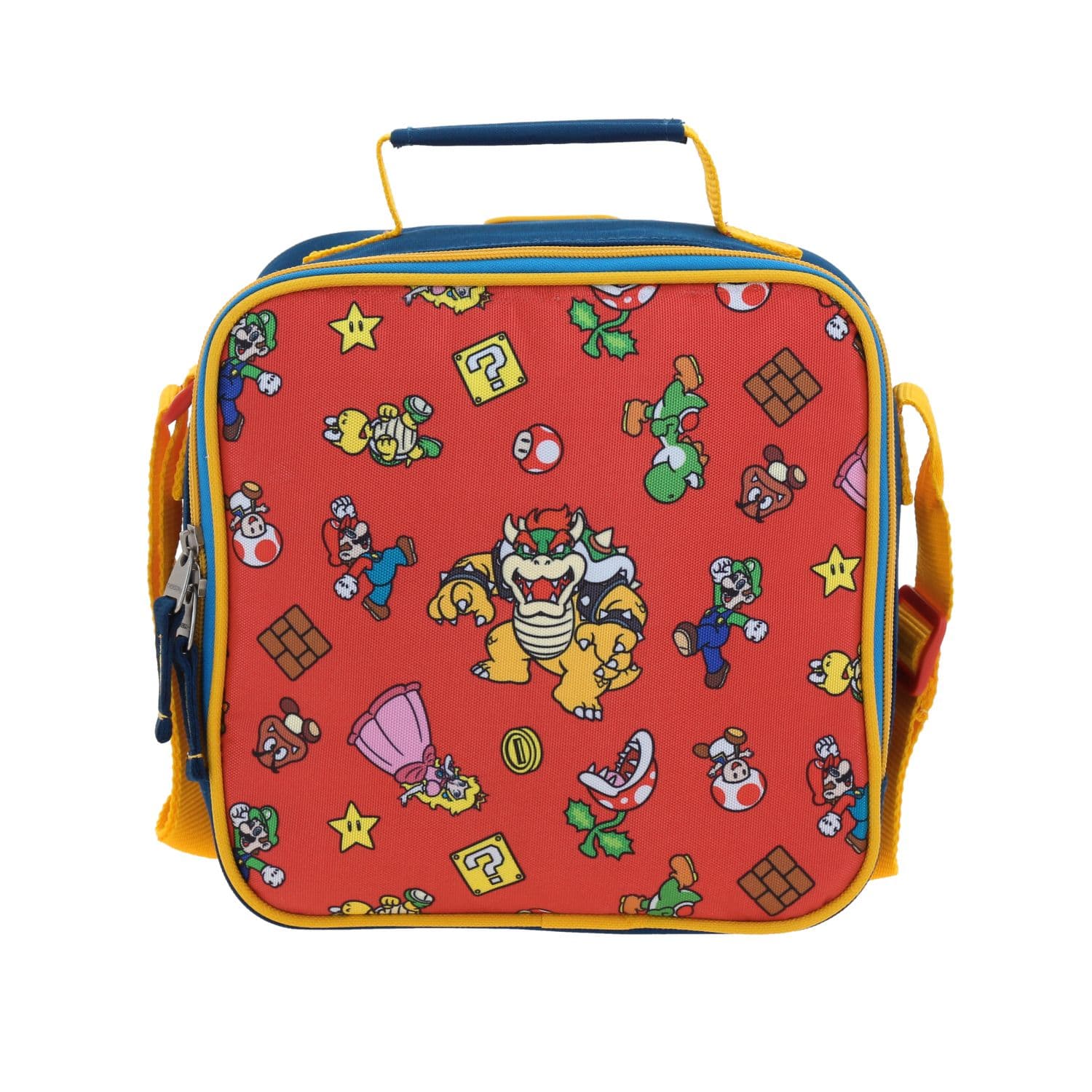 Lonchera escolar Mario Bros by Chenson azul térmica para niños - Duradera y divertida, modelo MB70521-9