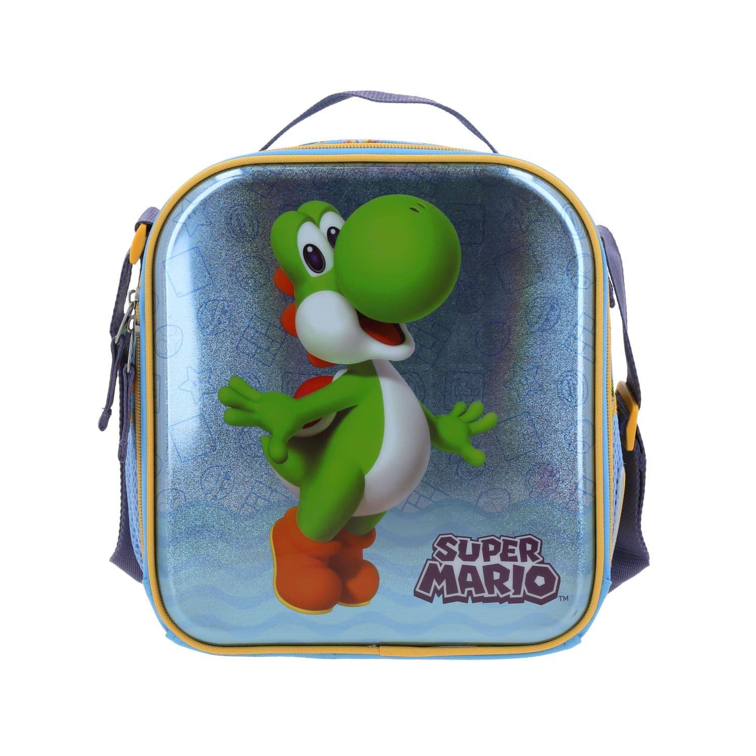 Lonchera escolar térmica Mario Bros by Chenson azul para niño - Diversión y durabilidad, modelo MB70524-9