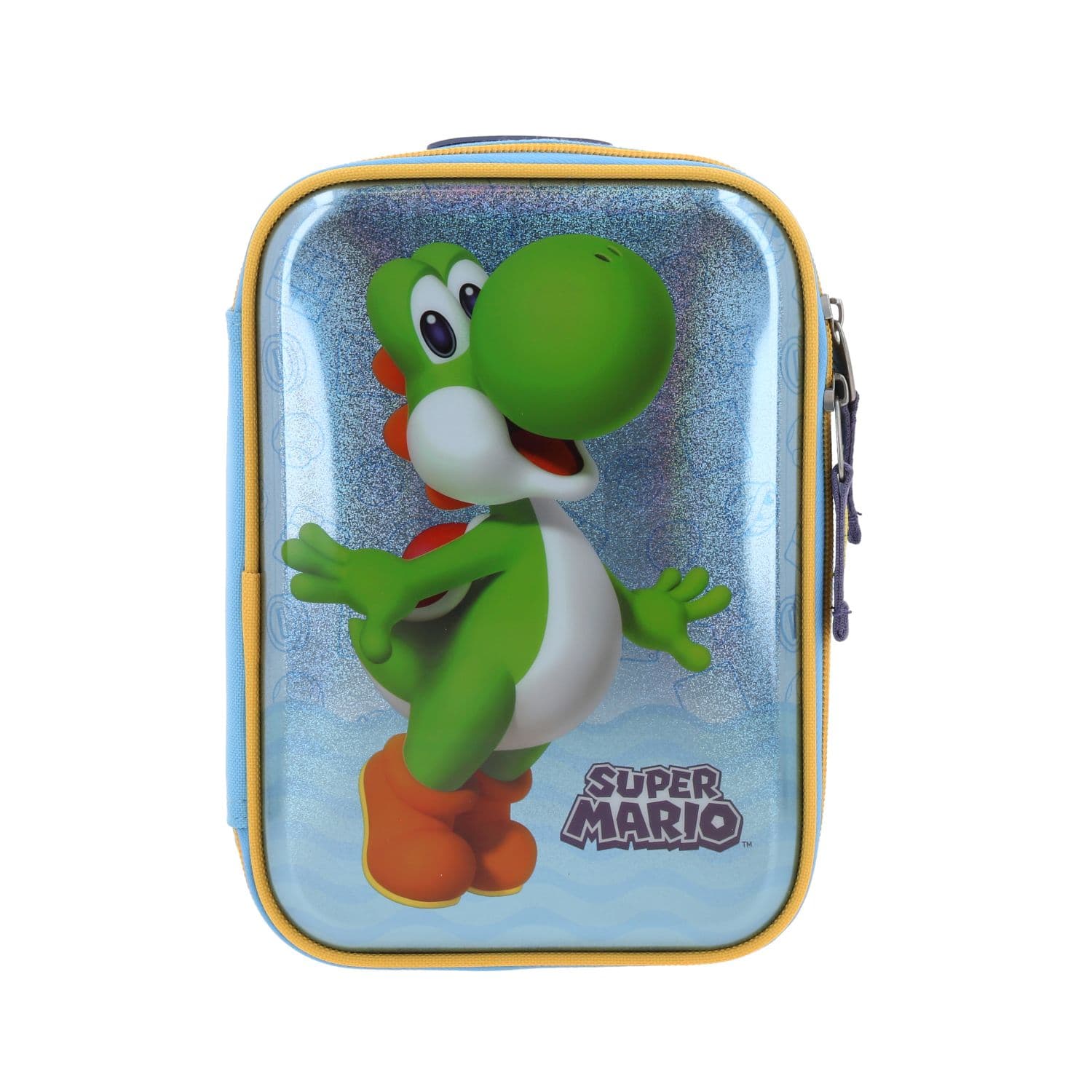 Lapicera escolar para niño Mario Bros by Chenson azul con divertido diseño, modelo MB70525-9