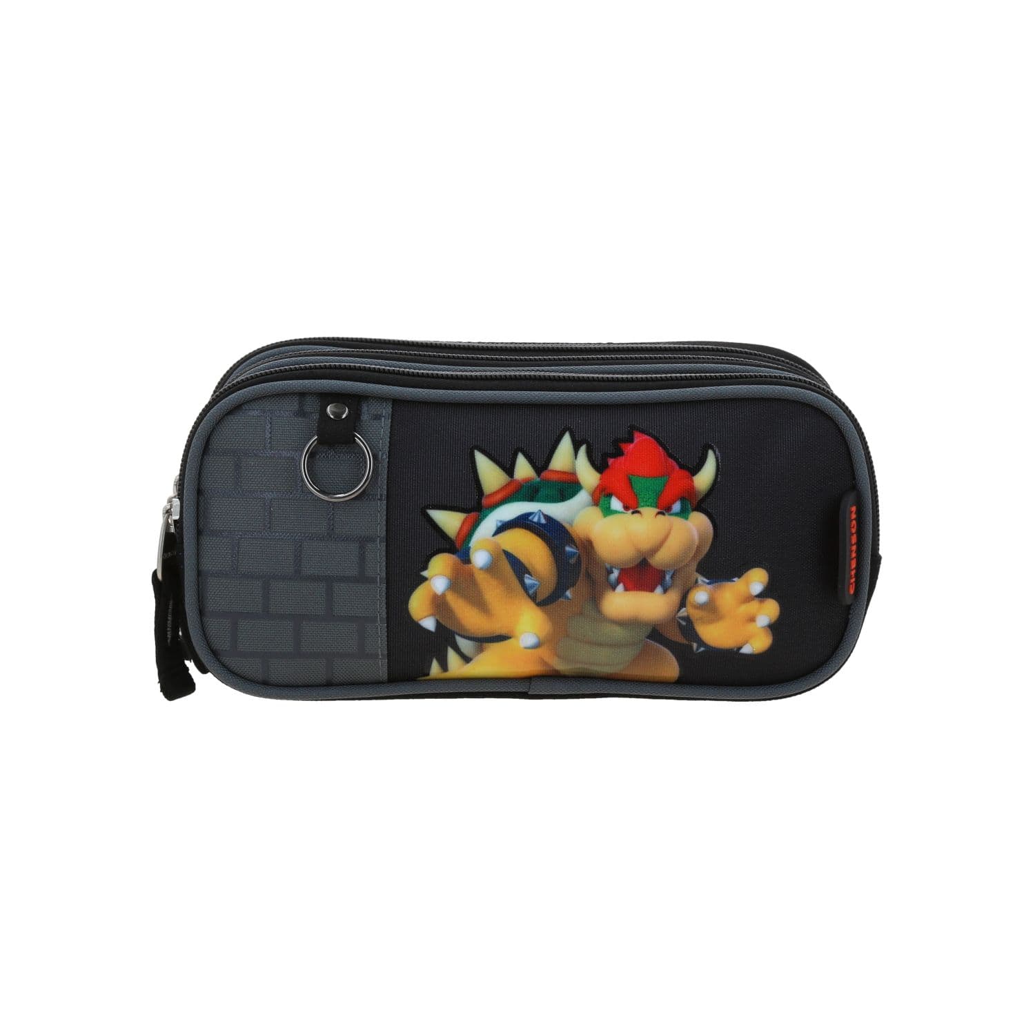 Lapicera Mario Bros Gris Chenson Escolar Infantil, modelo MB70982-2