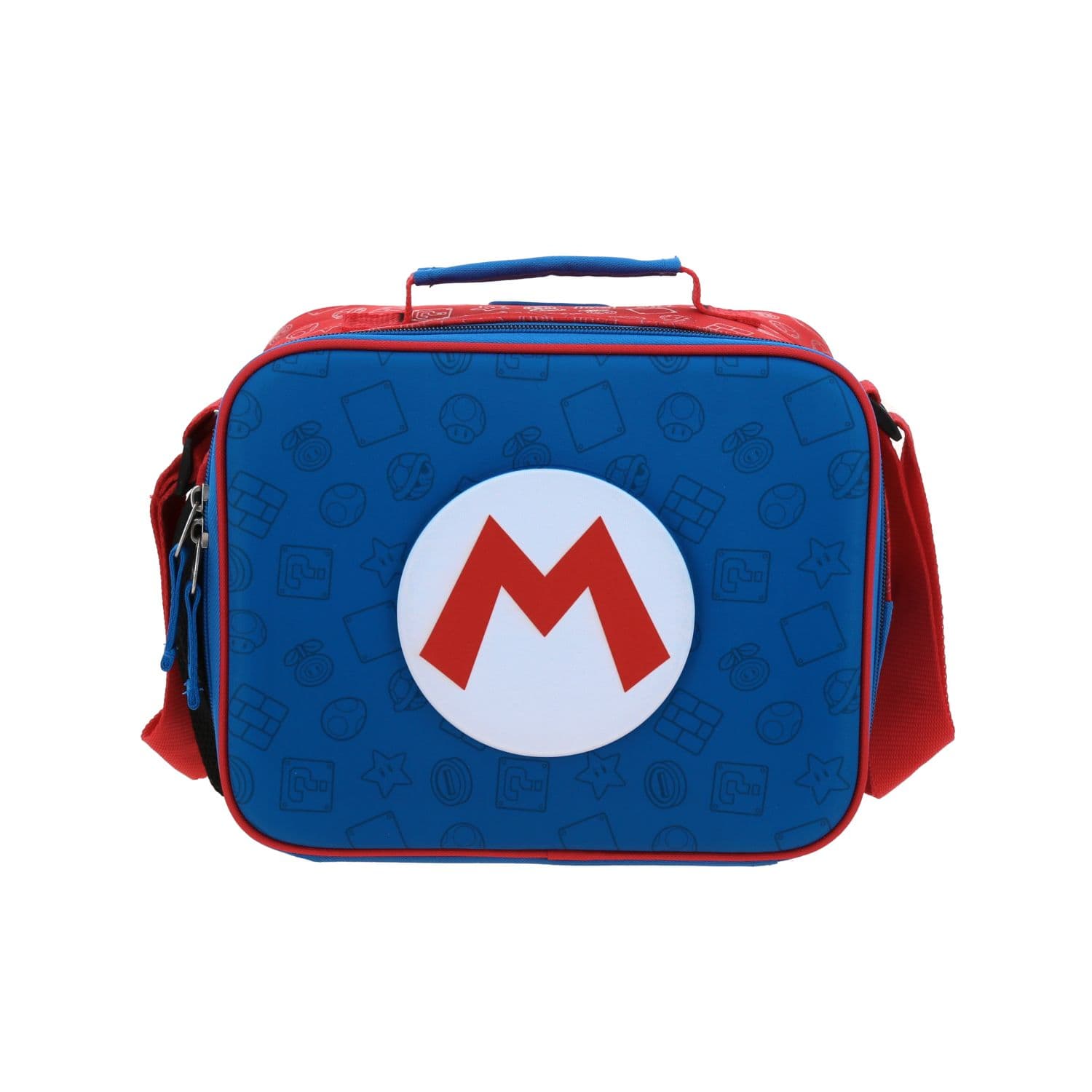 Lonchera Escolar Mario Bros Azul Térmica Chenson, modelo MB71105-9