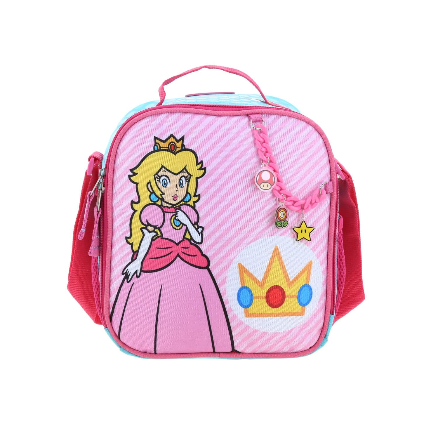 Lonchera Escolar Mario Bros Turquesa Térmica Chenson, modelo MB71146-T