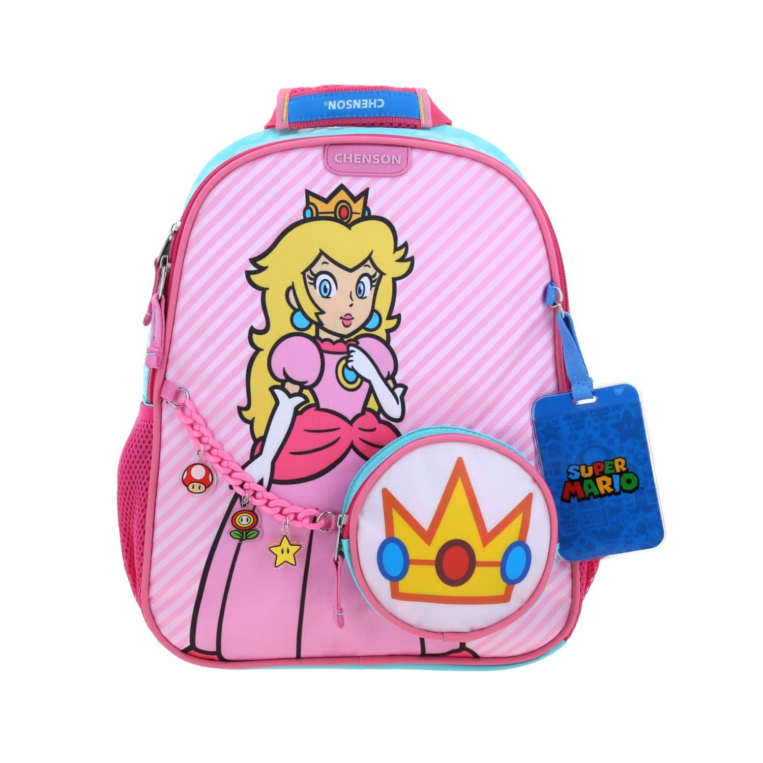 Mochila Escolar Mario Bros Turquesa Chenson Resistente Niño, modelo MB71149-T