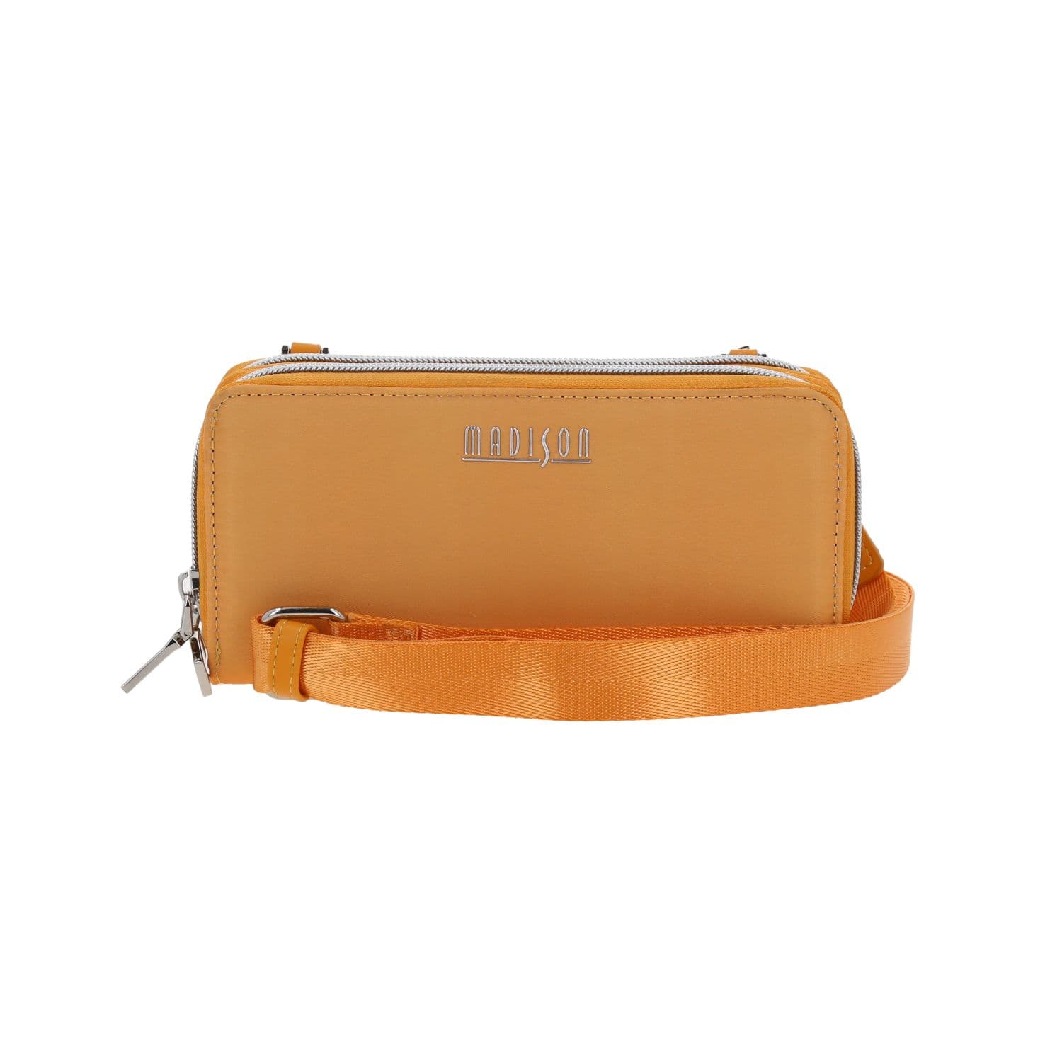 Cartera elegante para dama Madison by Chenson color naranja con doble compartimento, modelo MD25071-O