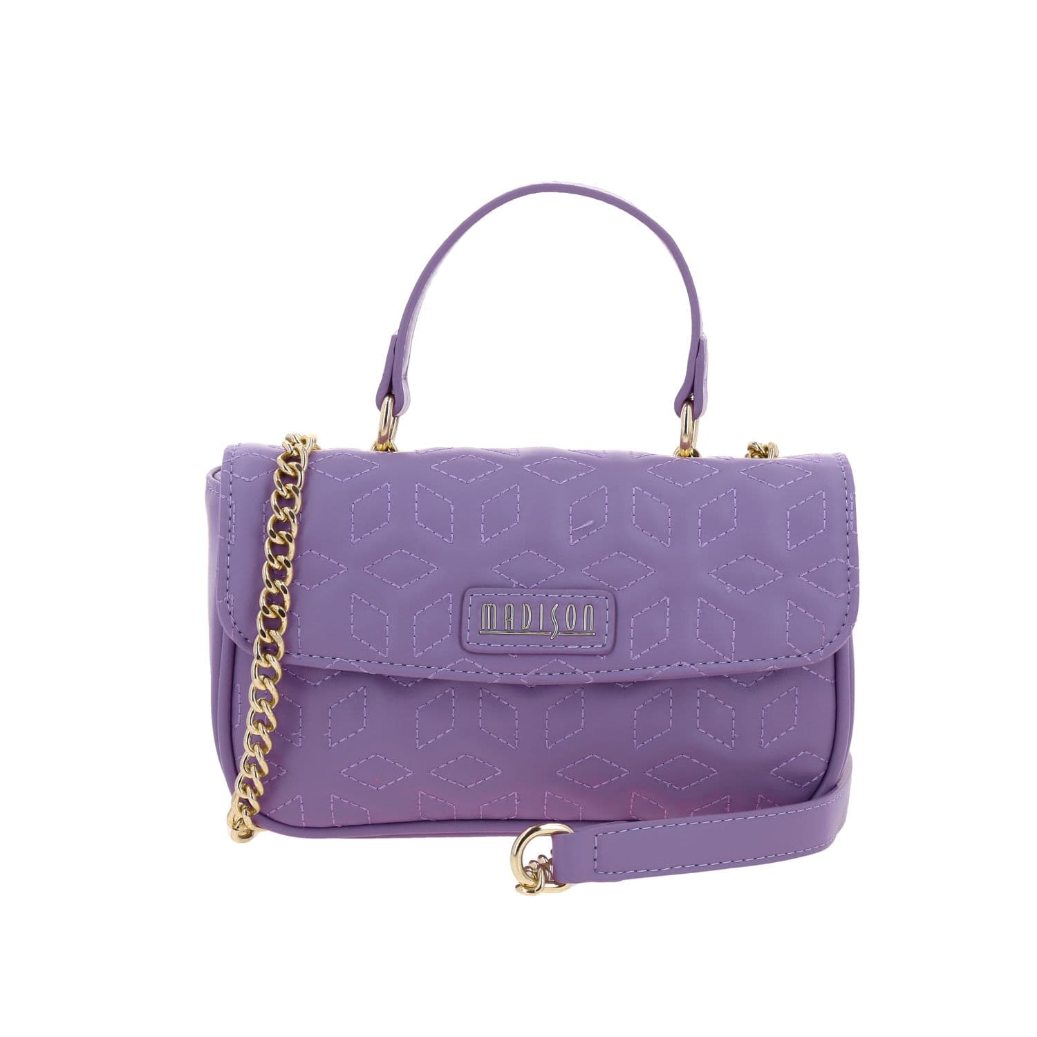 Bolsa de lado para dama Madison by Chenson color violeta funcional y estilosa, modelo MD25101-V