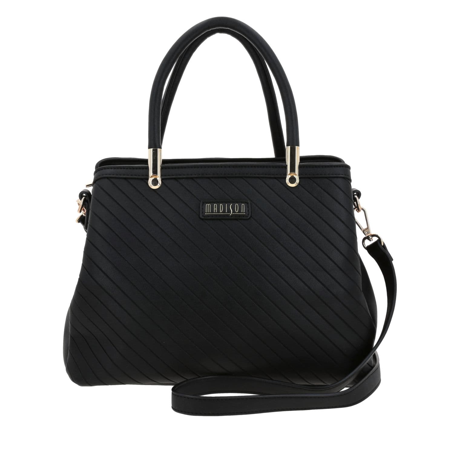 Bolsa de Mano para Dama Madison by Chenson Negra con Estilo y Funcionalidad, modelo MD25103-3