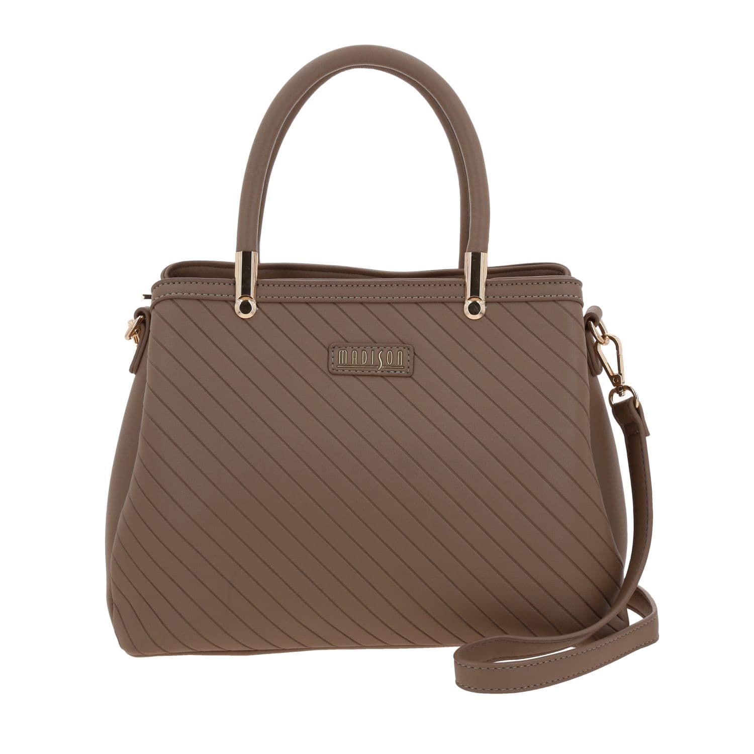 Bolsa de Mano para Dama Madison by Chenson Café - Práctica y Elegante, modelo MD25103-B