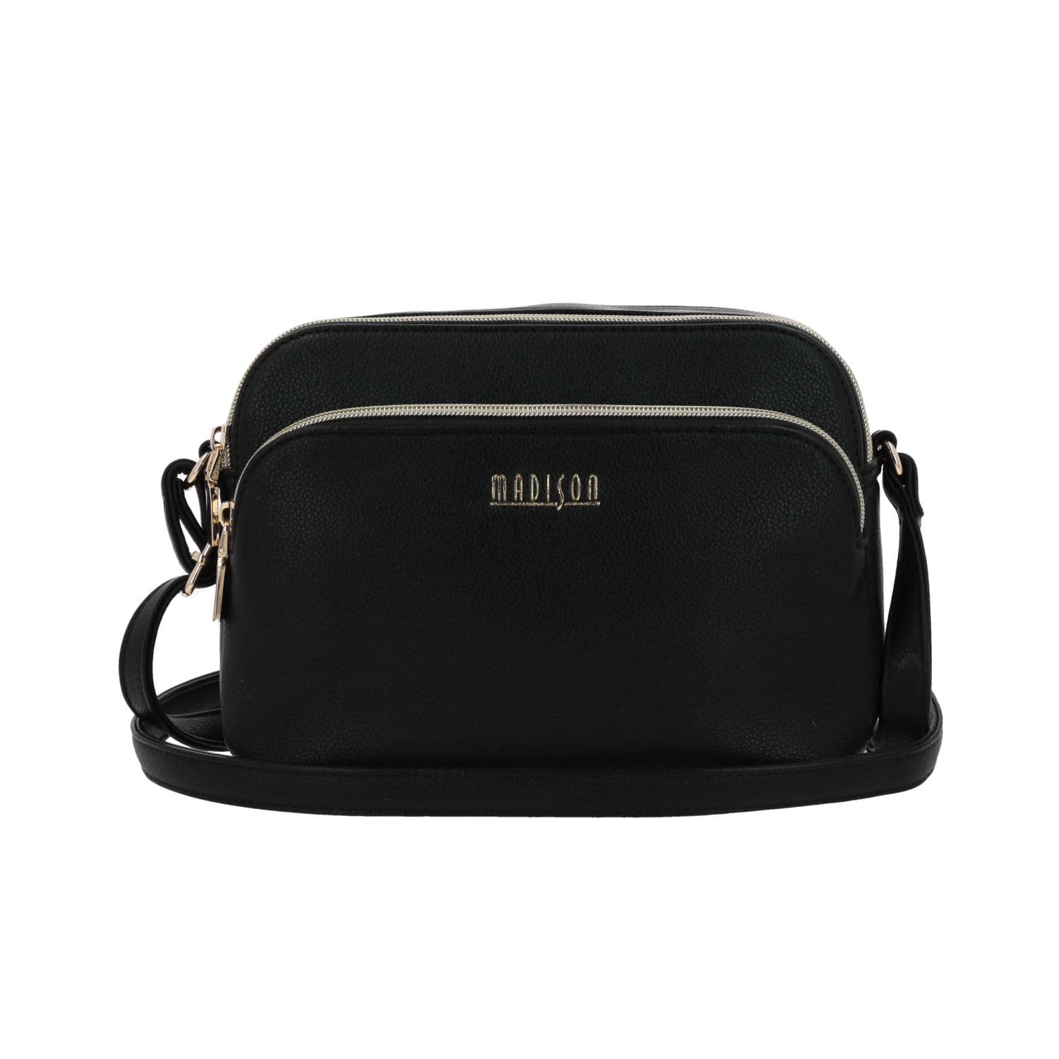 Bolsa de lado para dama Madison by Chenson color negro, estilo y funcionalidad, modelo MD25114-3