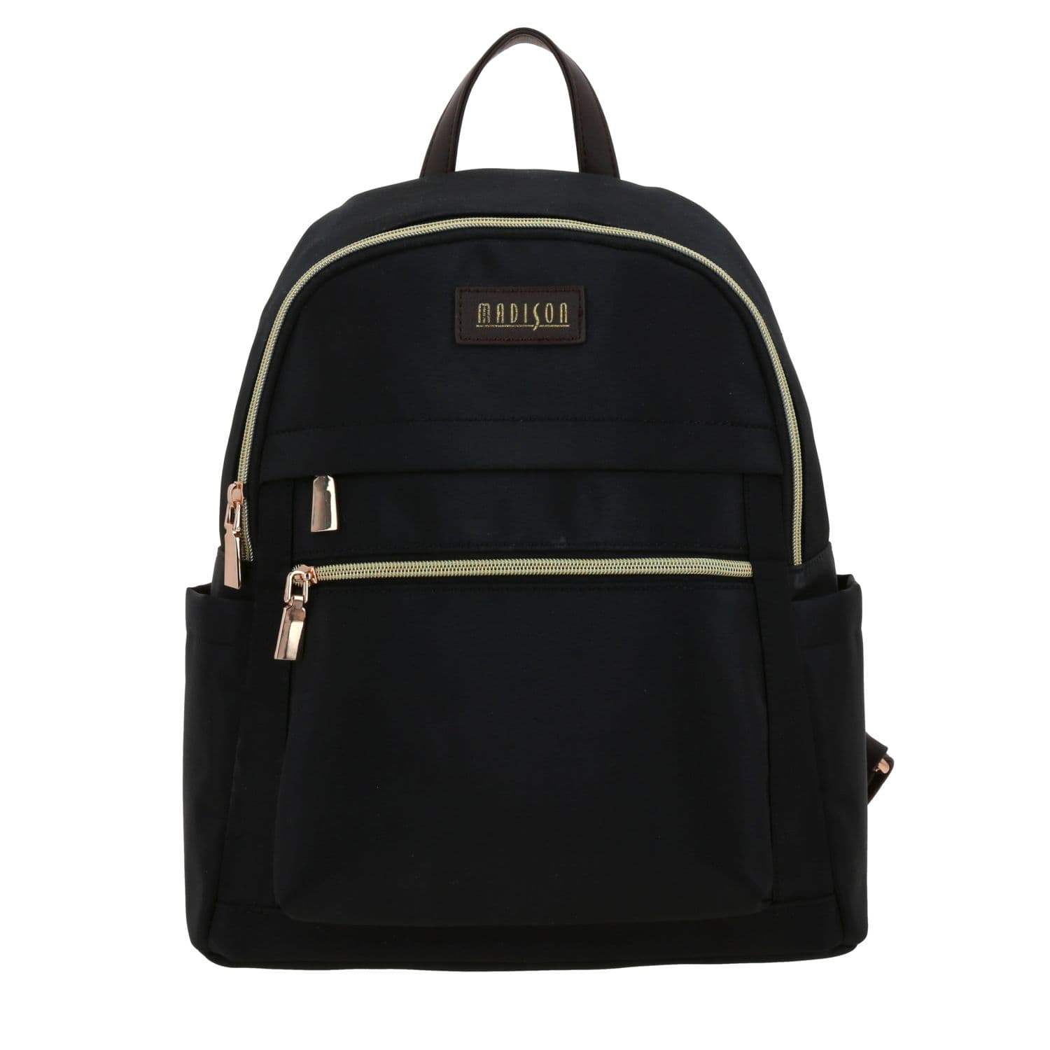 Mochila para Dama Madison Negro con Bolsillos - Casual y Funcional, modelo MD25116-3