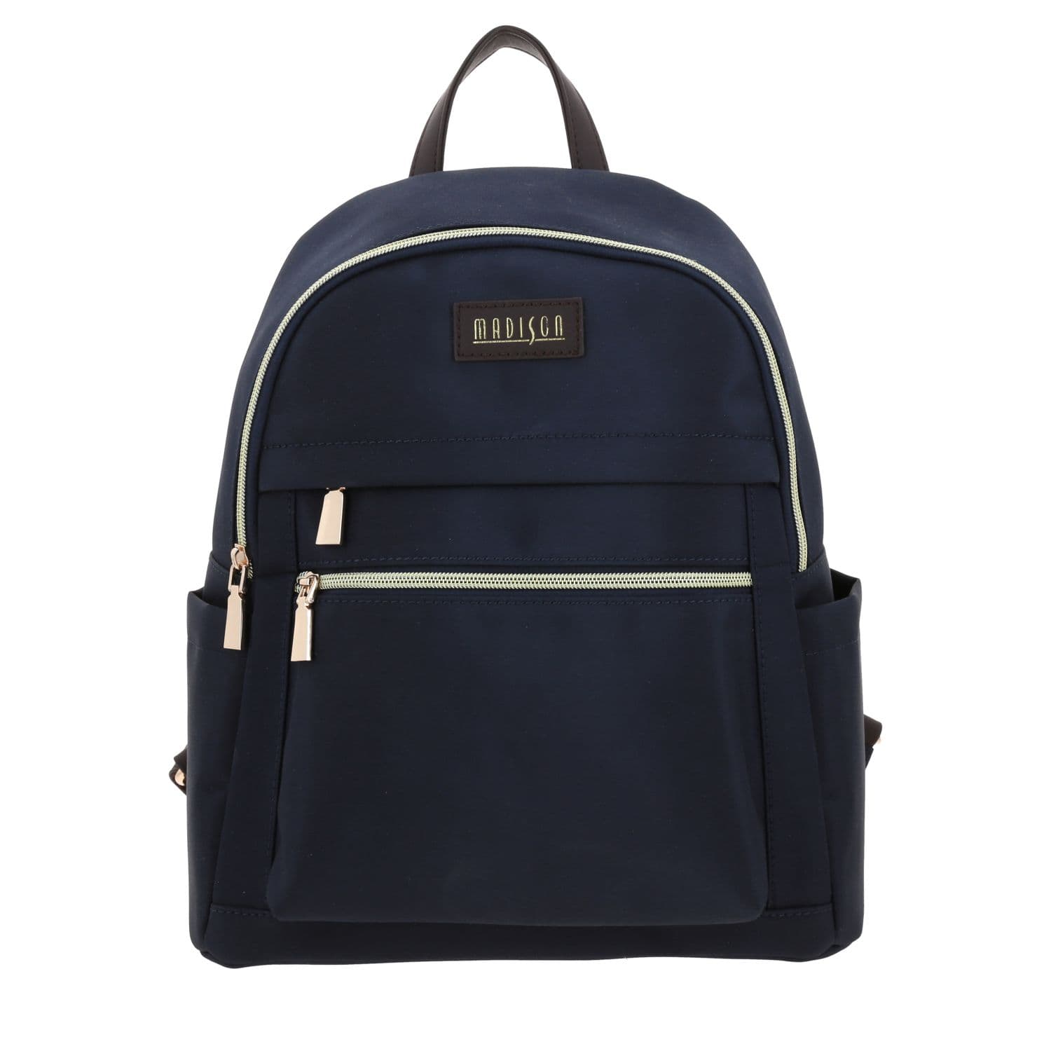 Mochila para Dama Madison Azul con Doble Bolsillo Frontal, modelo MD25116-9