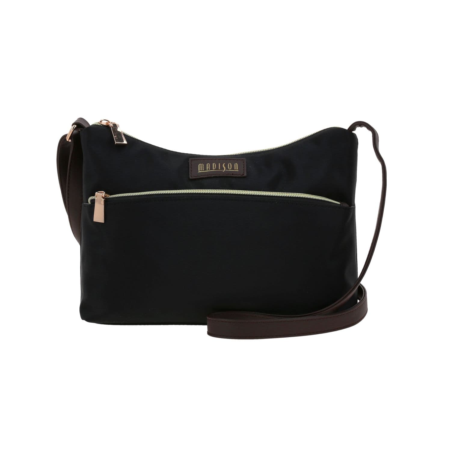 Bolsa de Lado para Dama Madison by Chenson Negra con Diseño Funcional, modelo MD25121-3