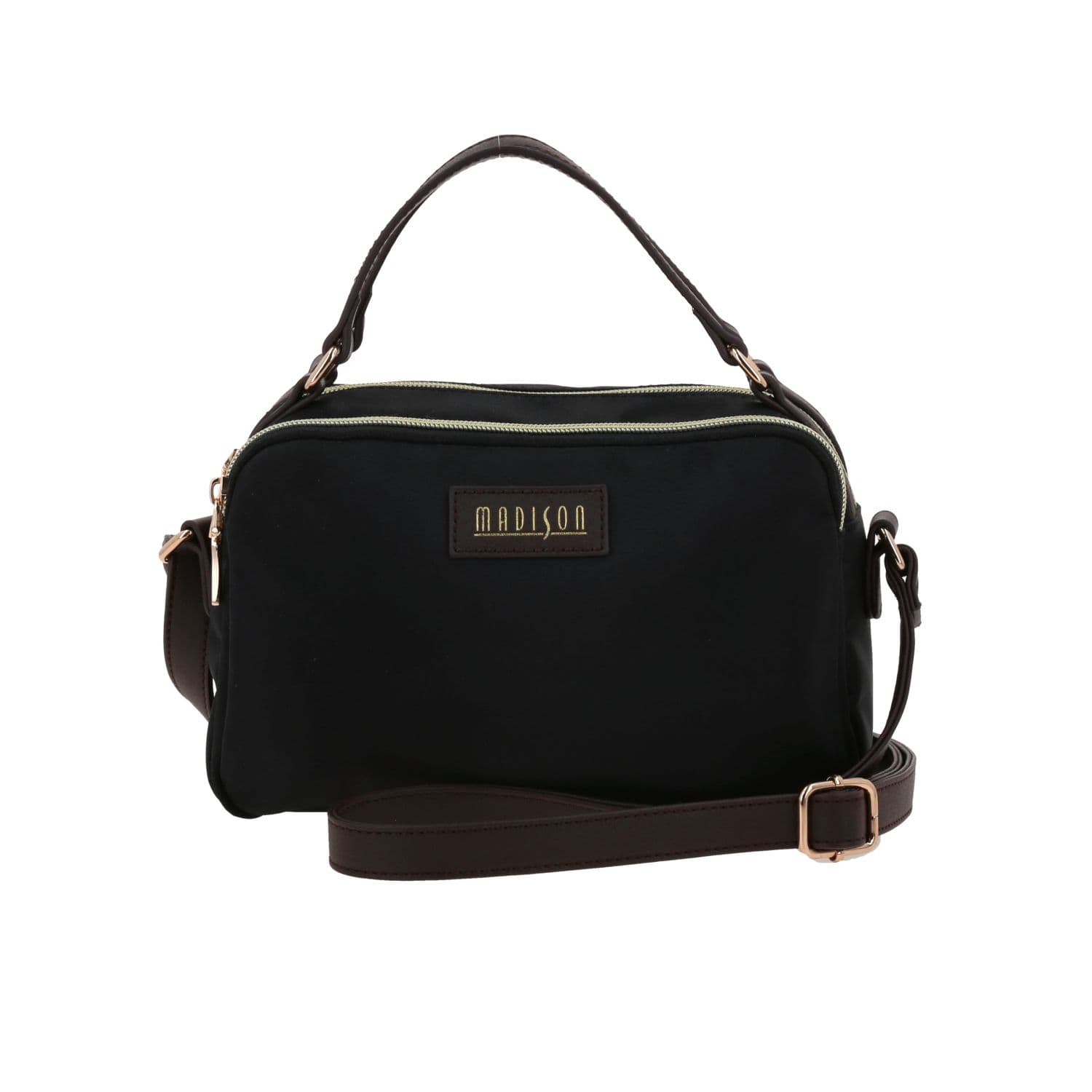 Bolsa de Lado Madison Negro | Bandolera Ajustable para Mujer, modelo MD25125-3