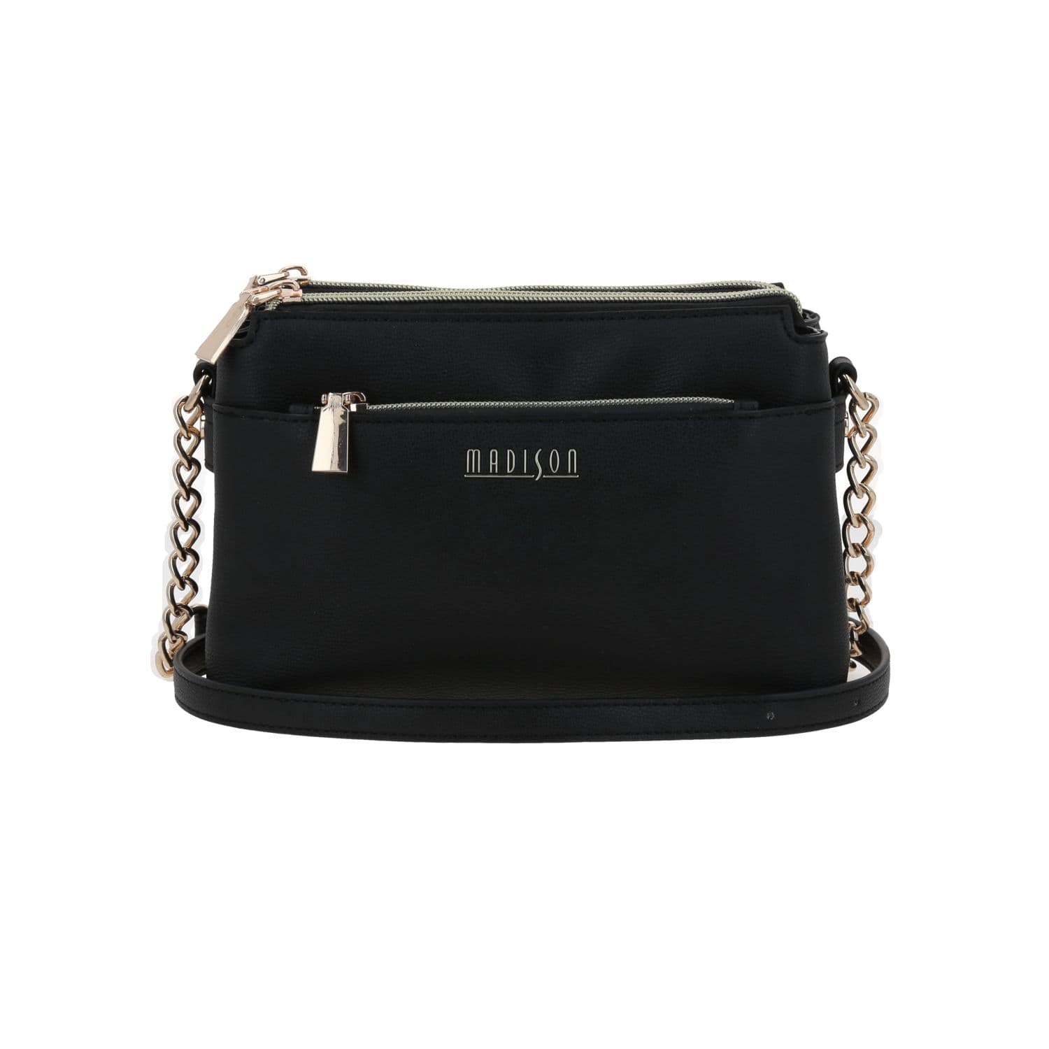 Bolsa de Lado Madison Negro para Mujer | Bandolera Ajustable, modelo MD25128-3